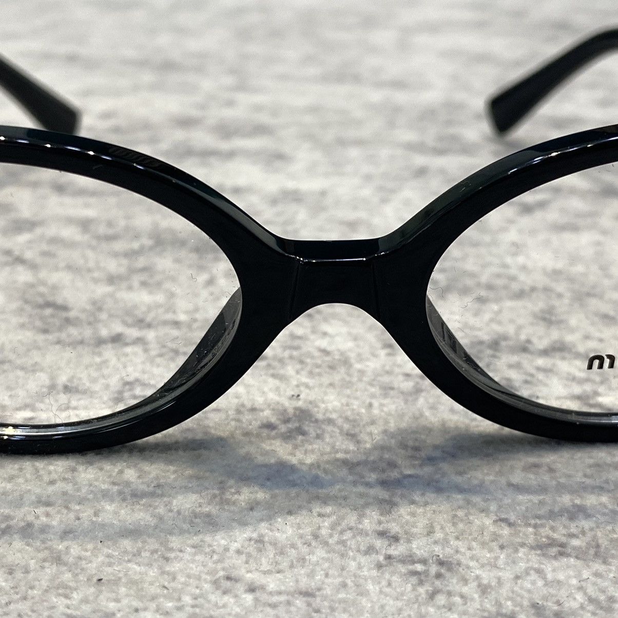 Miu Miu MIU MIU MU 01XV 1AB101 Eyewear BLACK Size ONE SIZE - 6 Thumbnail