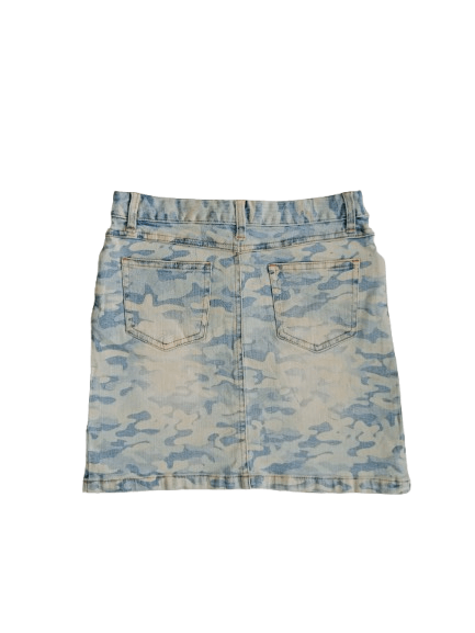 Japanese Brand Vintage Unbrand Camo Mini Skirt Japanese Brand Size 28" / US 6 / IT 42 - 2 Thumbnail