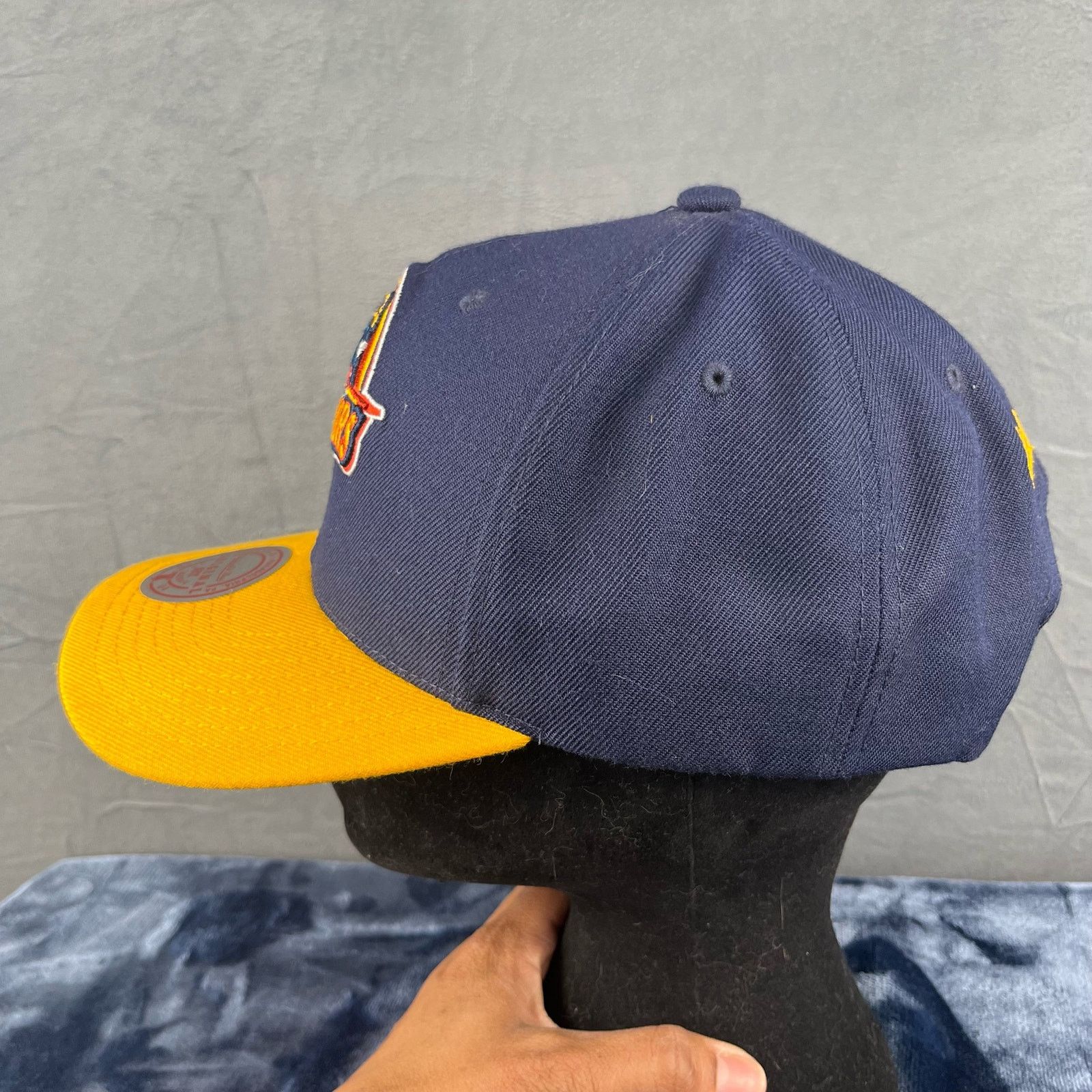 Mitchell & Ness Golden State Warriors Nostalgia Co Mitchell & Ness Logo Hat Size ONE SIZE - 4 Thumbnail