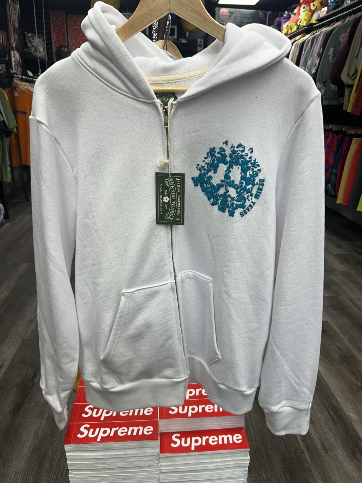 DENIM TEARS Denim Tears Denim University Zip Hoodie Size US M / EU 48-50 / 2 - 1 Thumbnail