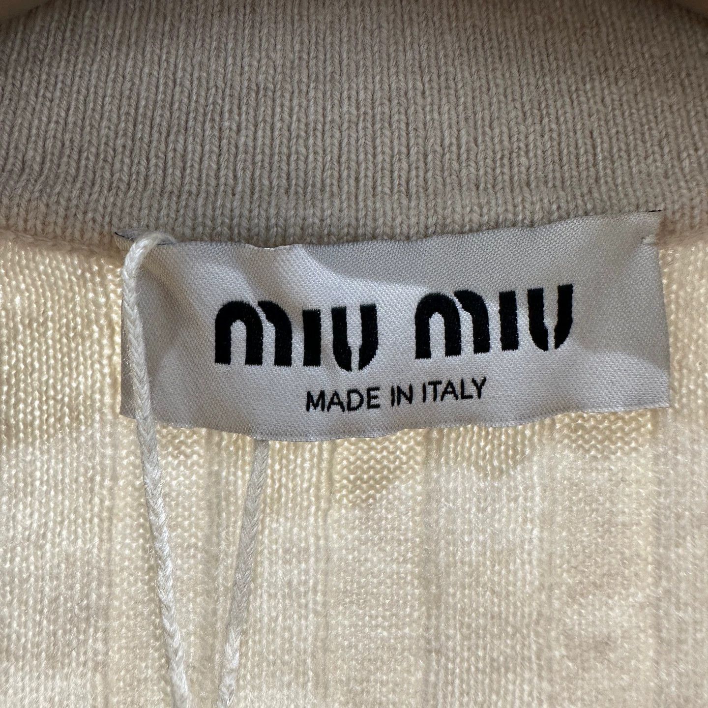 Miu Miu MIU MIU mar05 cashmere logo letter Polo 38 Size XS / US 0-2 / IT 36-38 - 3 Thumbnail