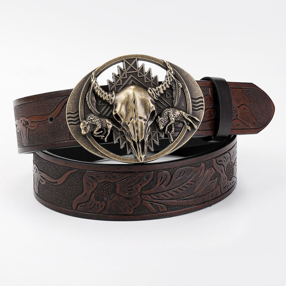 Designer Matchless Vintage Belt Riveted Belts Menswear Accessories Size ONE SIZE - 1 Thumbnail