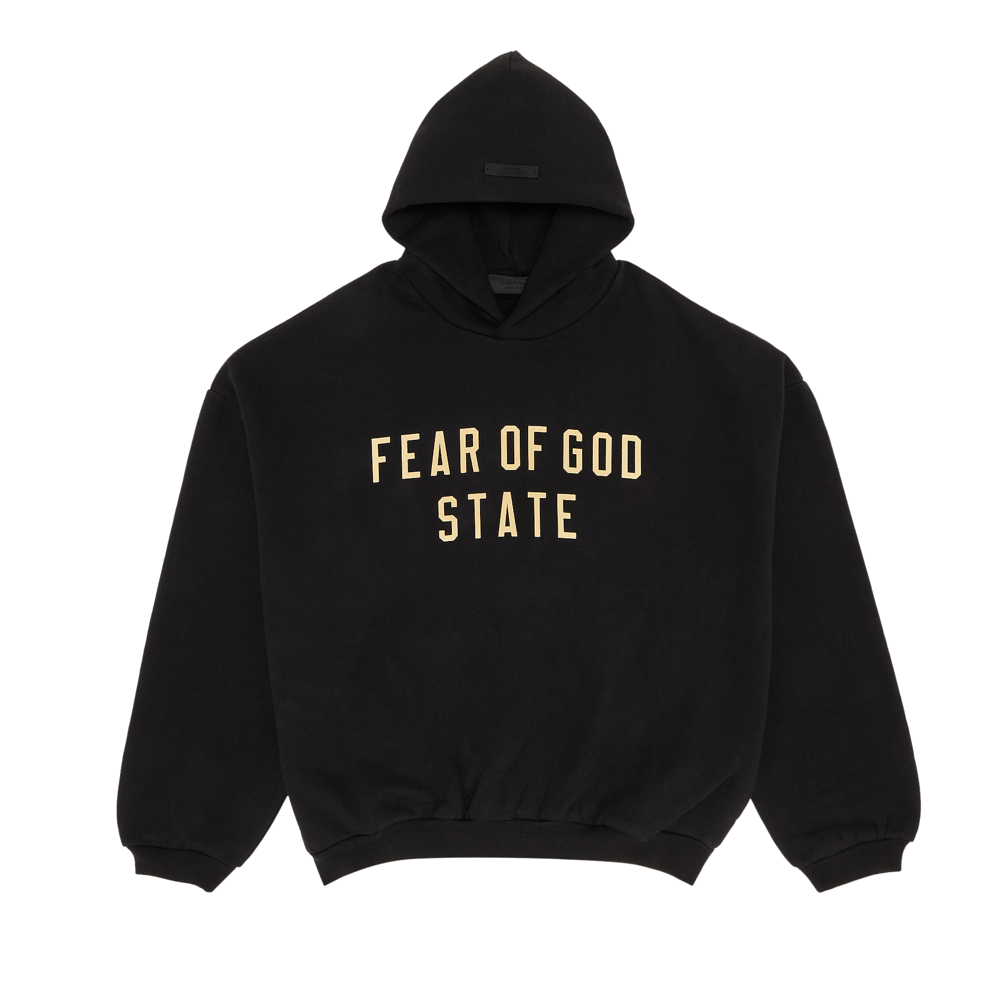Essentials × Fear of God Fear of God Essentials Fleece Hoodie Black ...