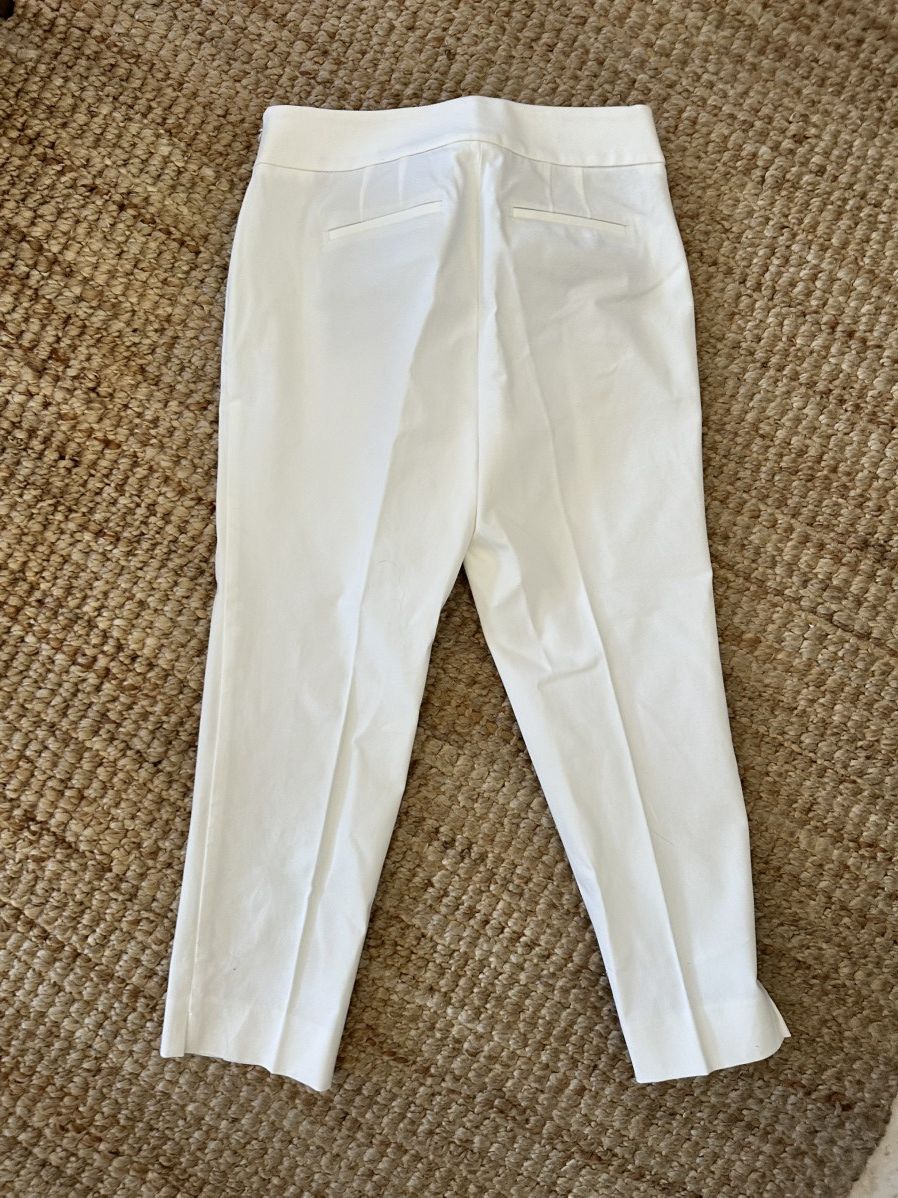 Talbots TALBOTS Chatham cropped Pant white size 4 Size 27" / US 4 / IT 40 - 6 Thumbnail