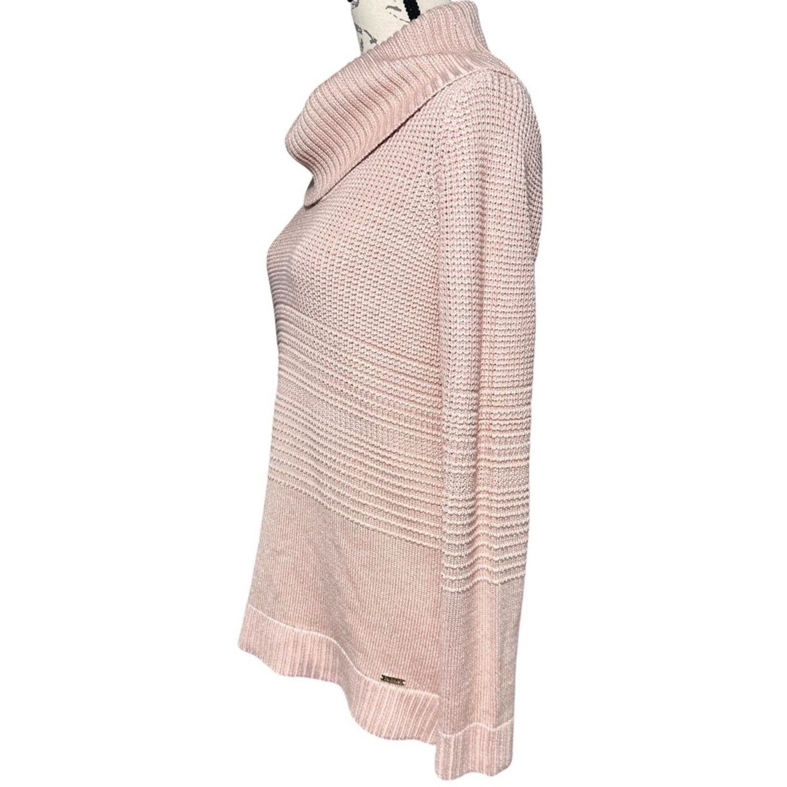 Calvin Klein Calvin Klein Women's Pink Cowl Neck Sweater, Size Small Size S / US 4 / IT 40 - 3 Thumbnail