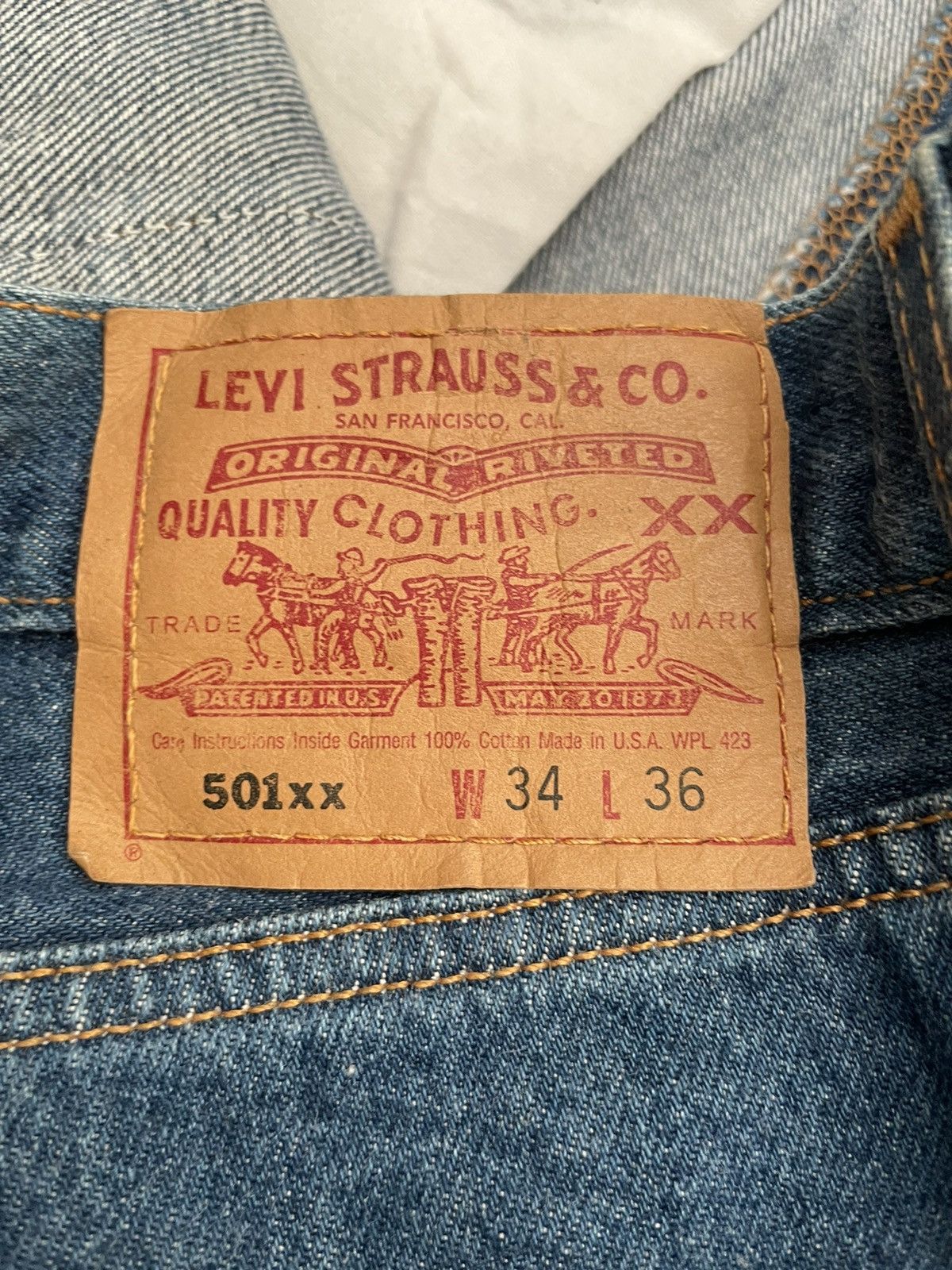 Levi's Vintage 1999 Levis 501XX e Size US 32 / EU 48 - 14 Thumbnail