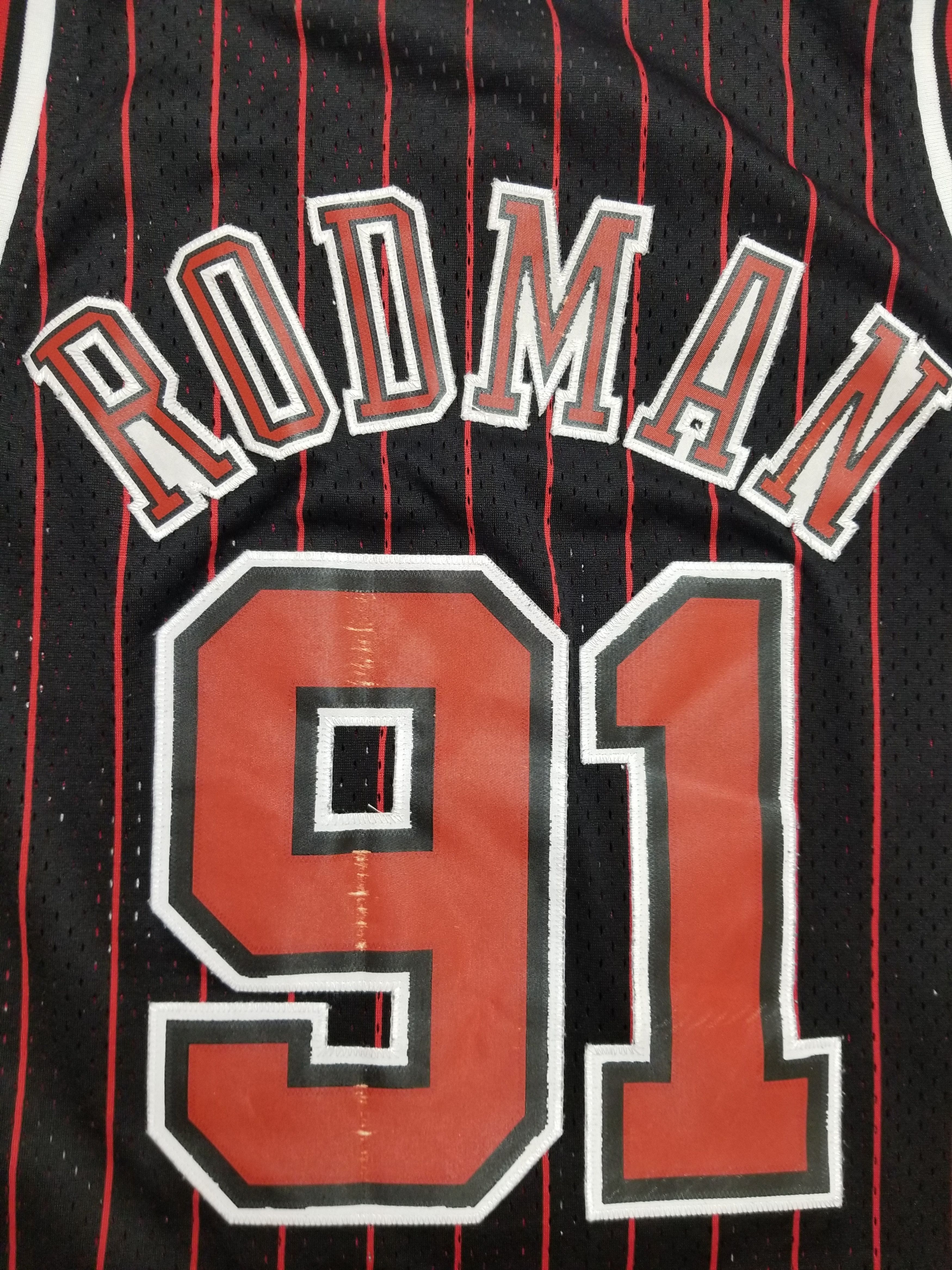 Adidas Dennis Rodman #91 Chicago Bulls NBA Embroidered Jersey Size US M / EU 48-50 / 2 - 6 Thumbnail