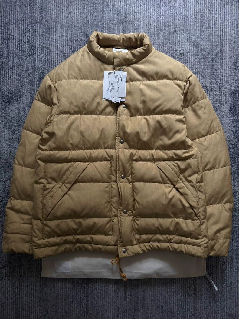 Visvim VISVIM KEESEY CHECK DOWN JACKET Beige | Grailed