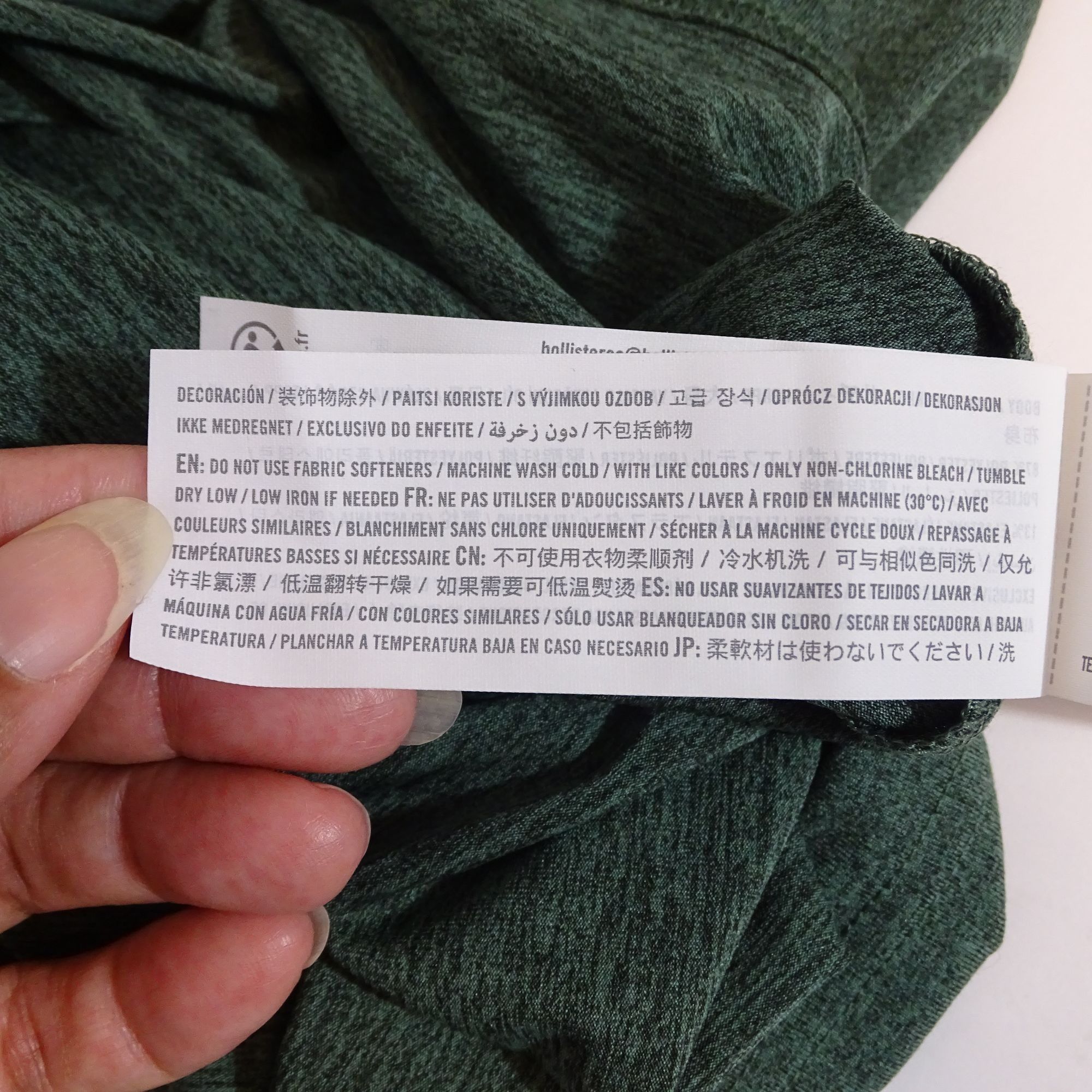 Hollister Hollister Men Relaxed Fit Heather Green Crew T-Shirt Size M Size US M / EU 48-50 / 2 - 7 Thumbnail