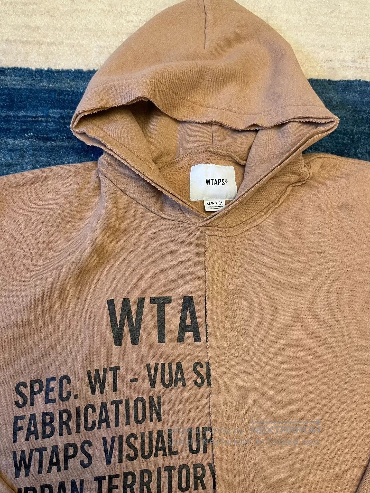 Wtaps Wtaps Men's Hooded Patchwork Sweatshirt. Size US XL / EU 56 / 4 - 3 Thumbnail