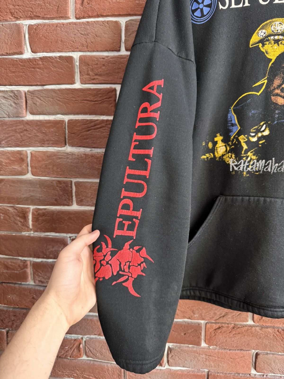 Band Tees Rare 1996 Sepultura Roots Metal Band Hoodie 90s Grail XL Size US XL / EU 56 / 4 - 3 Thumbnail