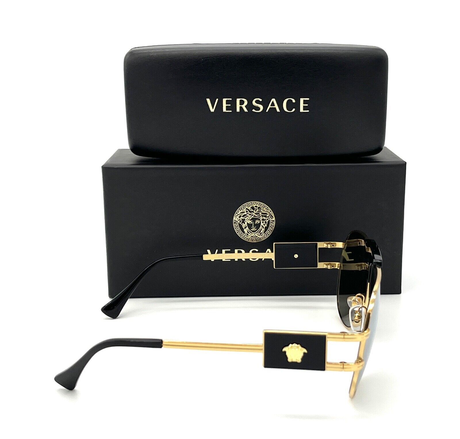 Versace NEW VERSACE VE2252-10026G Gold Black Size ONE SIZE - 4 Thumbnail