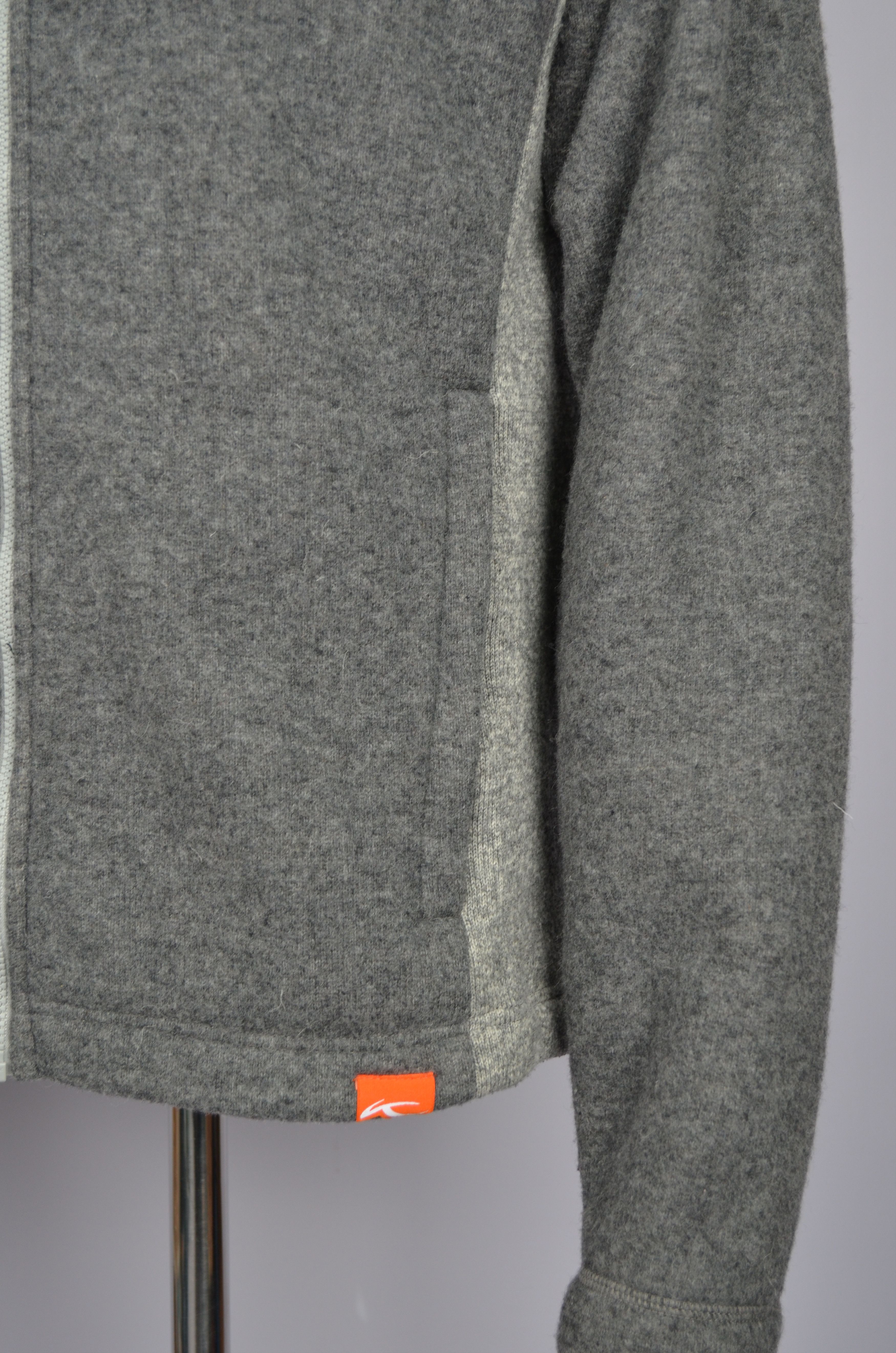 Designer × KJUS KJUS Mellow Grey Wool Blend Hoodie Jacket Size S Size US S / EU 44-46 / 1 - 7 Thumbnail