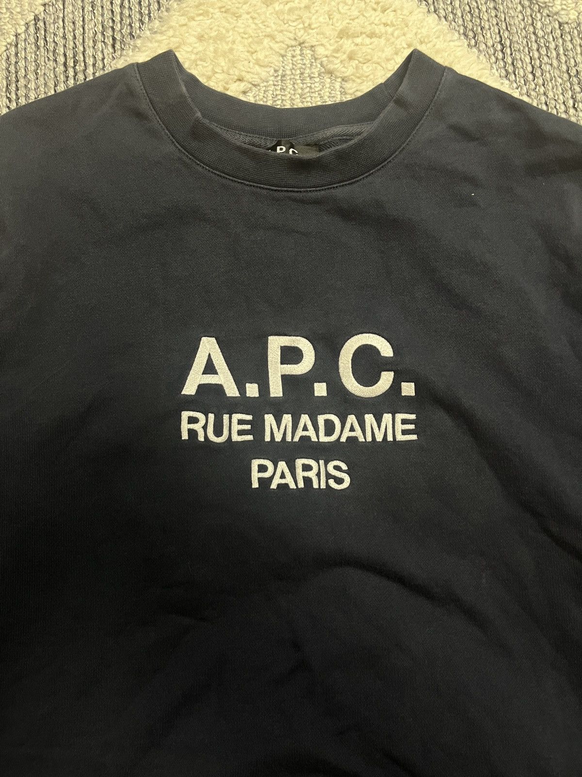 A.P.C. × Vintage A.P.C Rue Madame Paris Vintage Sweatshirt Size US M / EU 48-50 / 2 - 2 Thumbnail