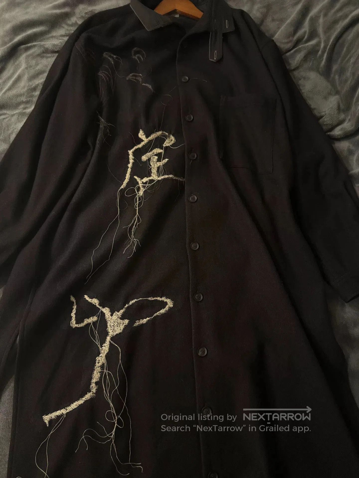 Yohji Yamamoto Yohji Yamamoto 19AW Fringe Coat. Size US XXL / EU 58 / 5 - 1 Thumbnail