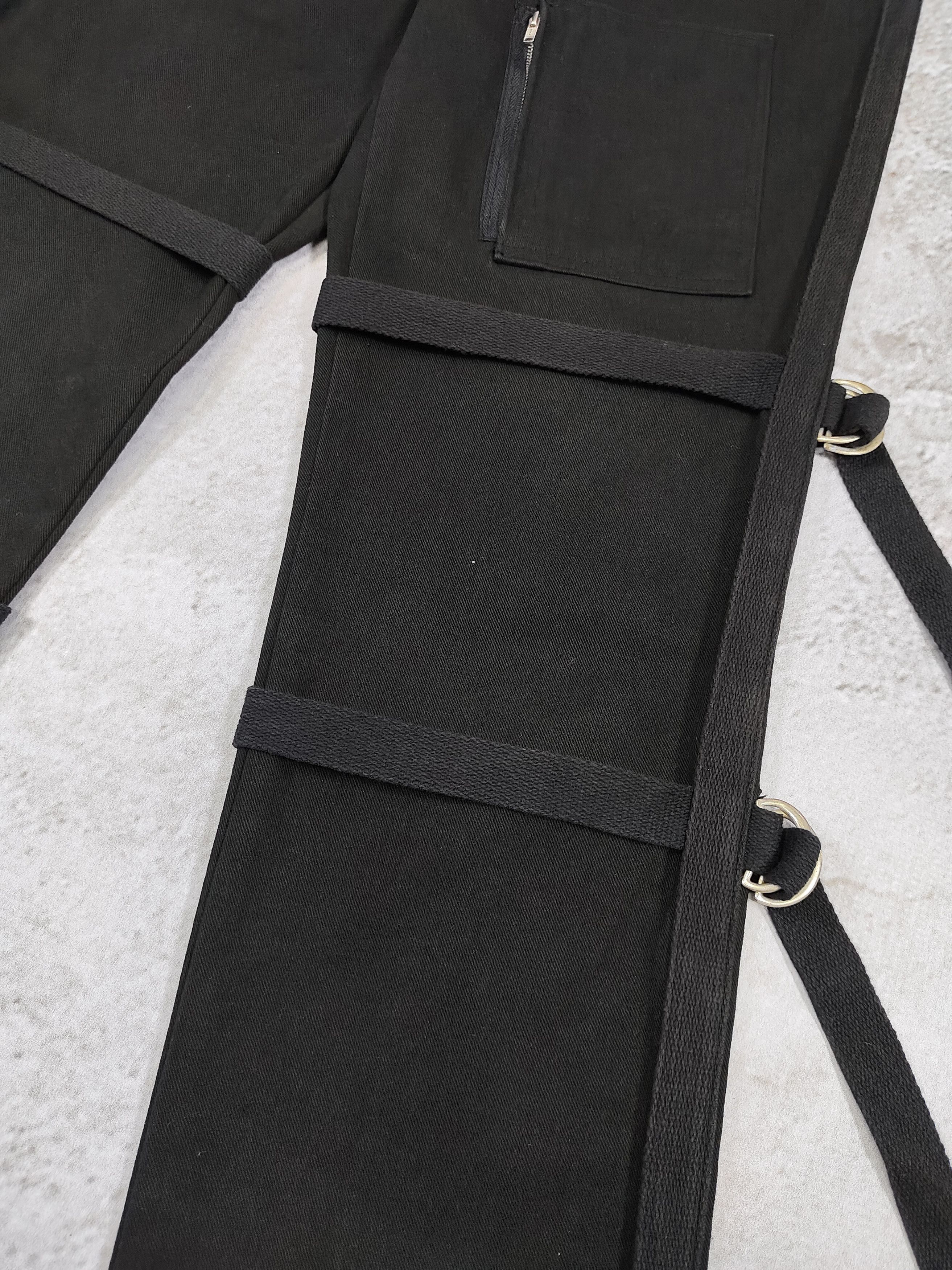 If Six Was Nine Lien- Bondage Tactical Strap Utility Pants with Ankle Zips Size US 32 / EU 48 - 3 Thumbnail