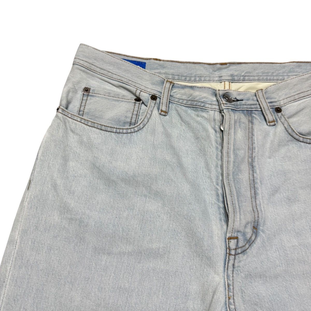 Acne Studios Acne Studios Log Lt Blue Denim Baggy Jeans Lightwash Size US 32 / EU 48 - 4 Thumbnail