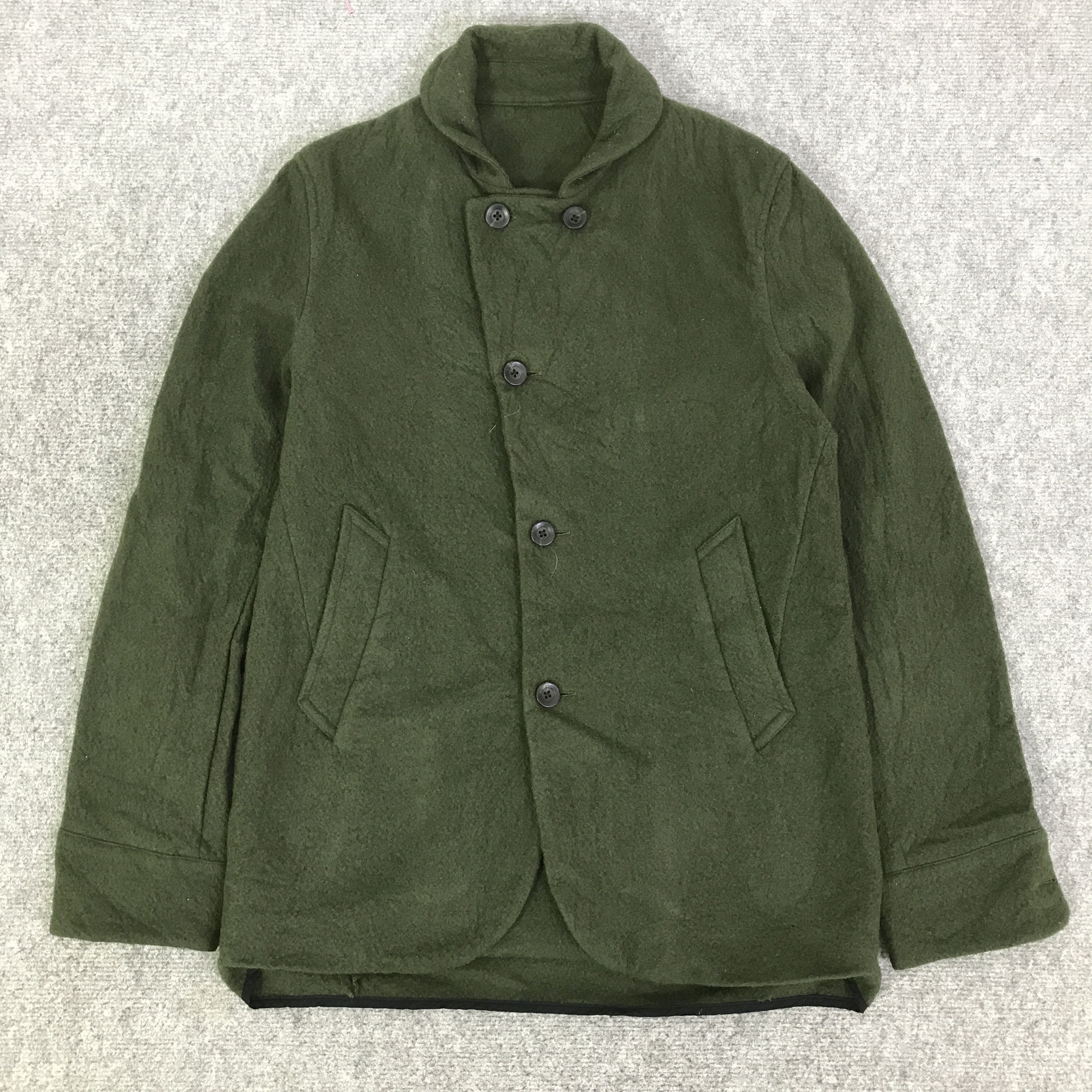 Japanese Brand MARINERO WOOL BUTTON JACKET K104B14 Size US M / EU 48-50 / 2 - 1 Thumbnail