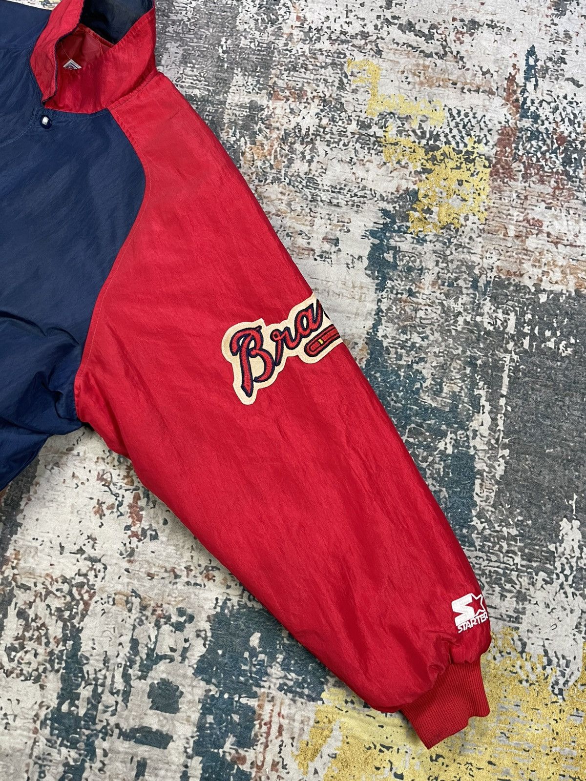MLB Vtg 90s Atlanta Braves x Starter Diamond Collection Jacket Size US L / EU 52-54 / 3 - 7 Thumbnail
