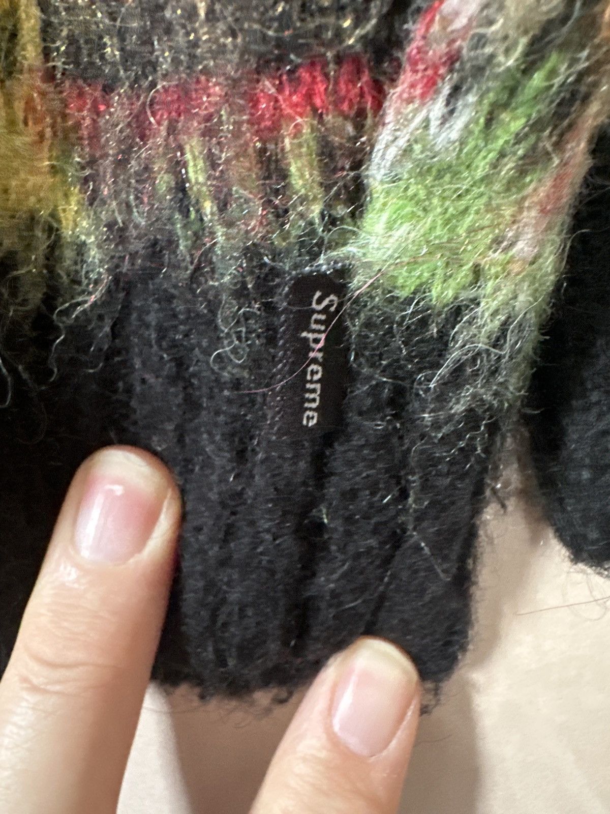 Supreme Supreme Brushed Plaid Mohair Sweater S/L AW2020 Size US XL / EU 56 / 4 - 4 Thumbnail