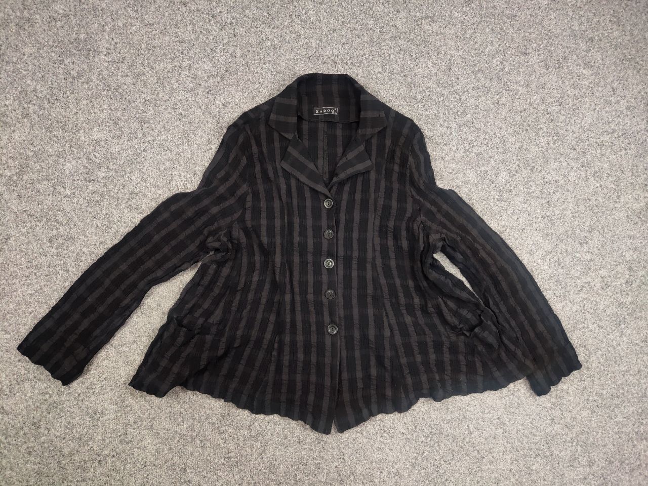 Vintage Xadoo Berlin Designer Avant Garde Light Textured Jacket Size L / US 10 / IT 46 - 10 Thumbnail