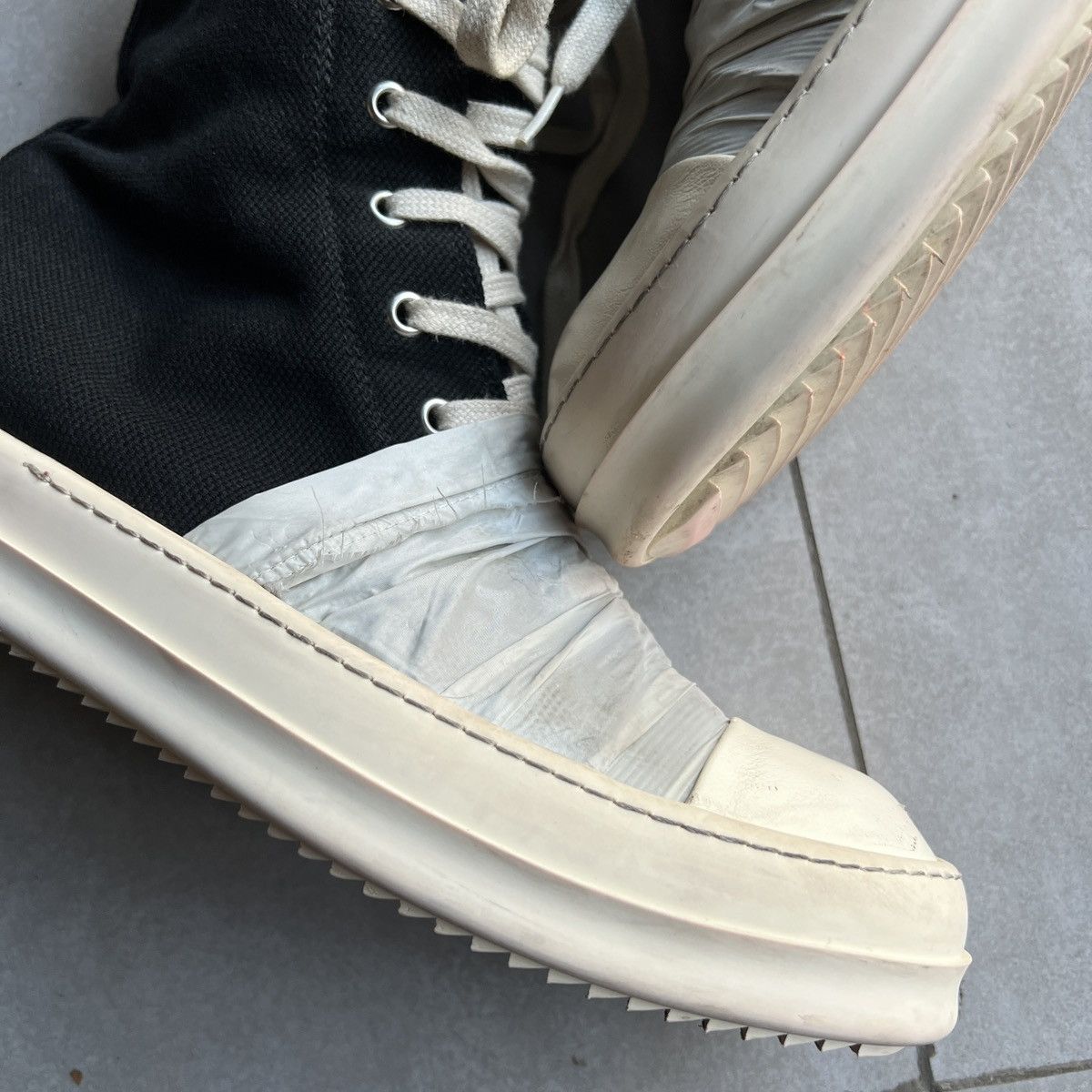Rick Owens × Rick Owens Drkshdw (Last Drop) Rick Owens Wrap Ramones Size US 9 / EU 42 - 4 Thumbnail