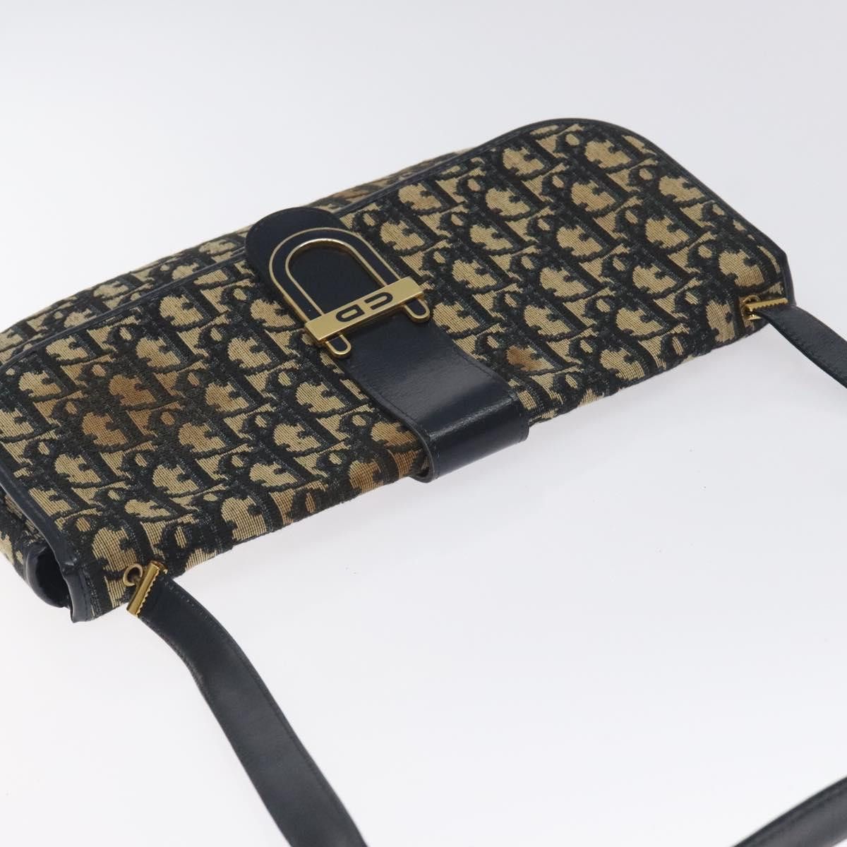 Dior DIOR Trotter Canvas Shoulder Bag Navy Size ONE SIZE - 6 Thumbnail