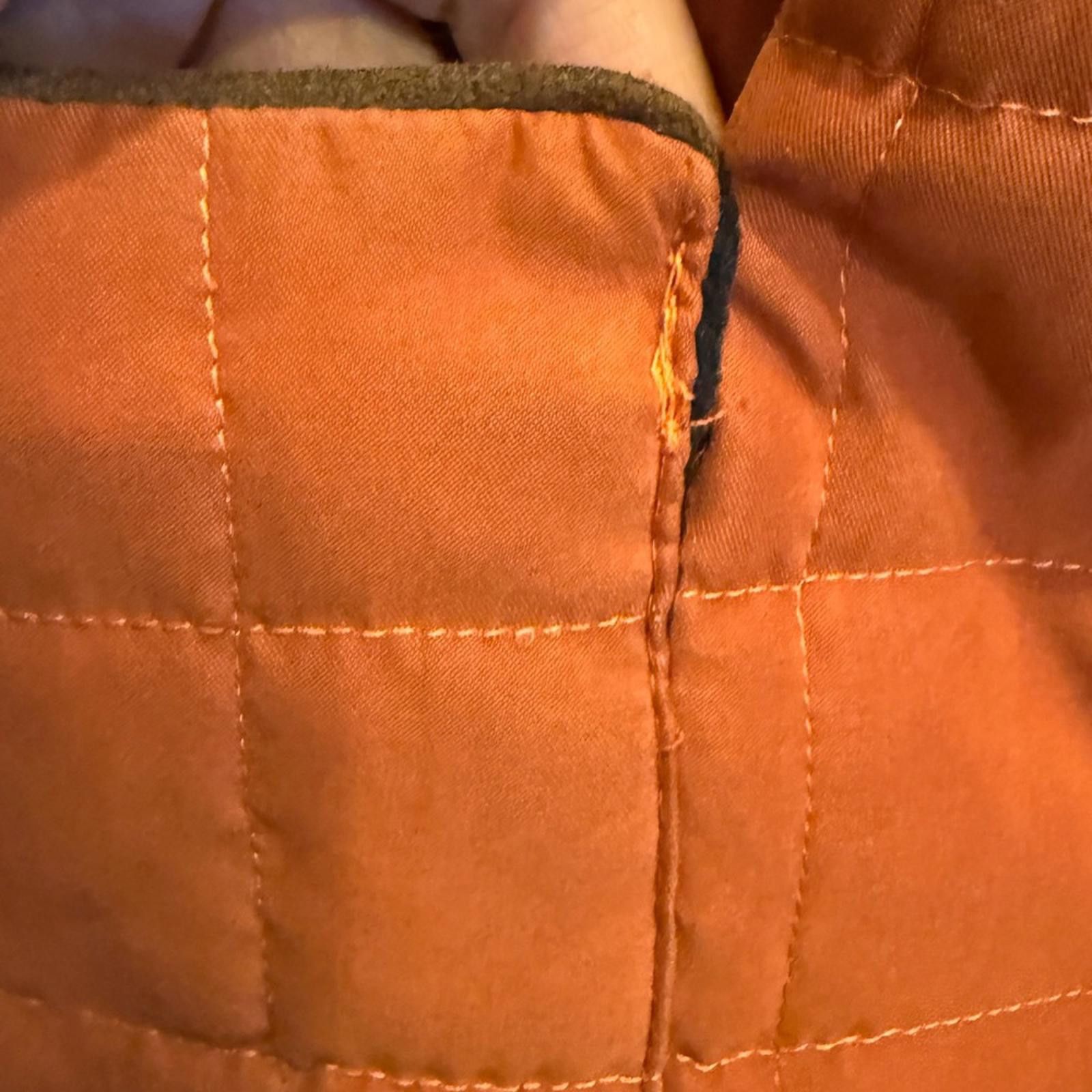 Beretta Beretta Women's Vintage Quilted Chore Coat Burnt Orange Sz L Size L / US 10 / IT 46 - 10 Thumbnail
