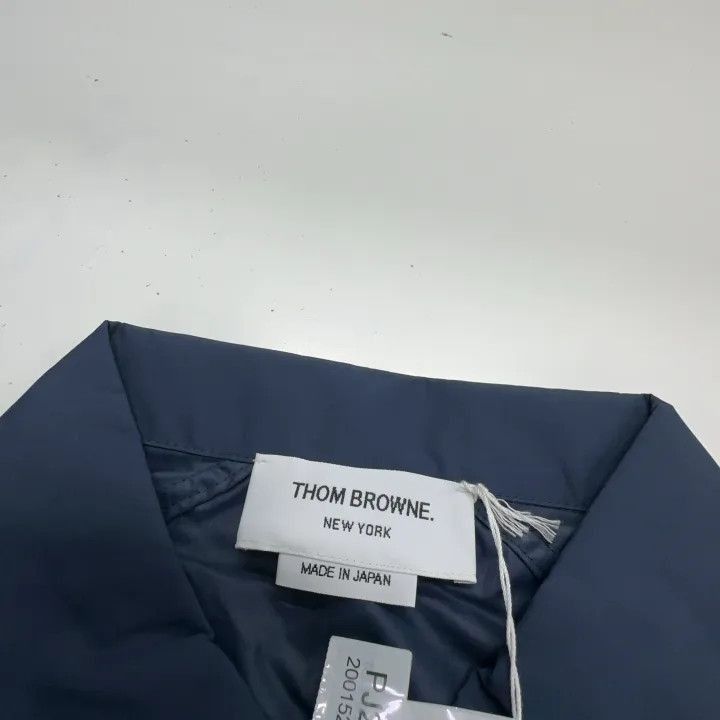Thom Browne Thom Browne Navy 4-Bar Windbreaker Jacket -2507 Size US M / EU 48-50 / 2 - 5 Thumbnail
