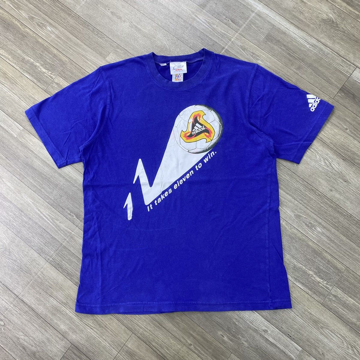 Adidas 🇯🇵2002 Vintage Adidas Kirin Japan National FIFA WORLD CUP Tee Size US L / EU 52-54 / 3 - 1 Thumbnail