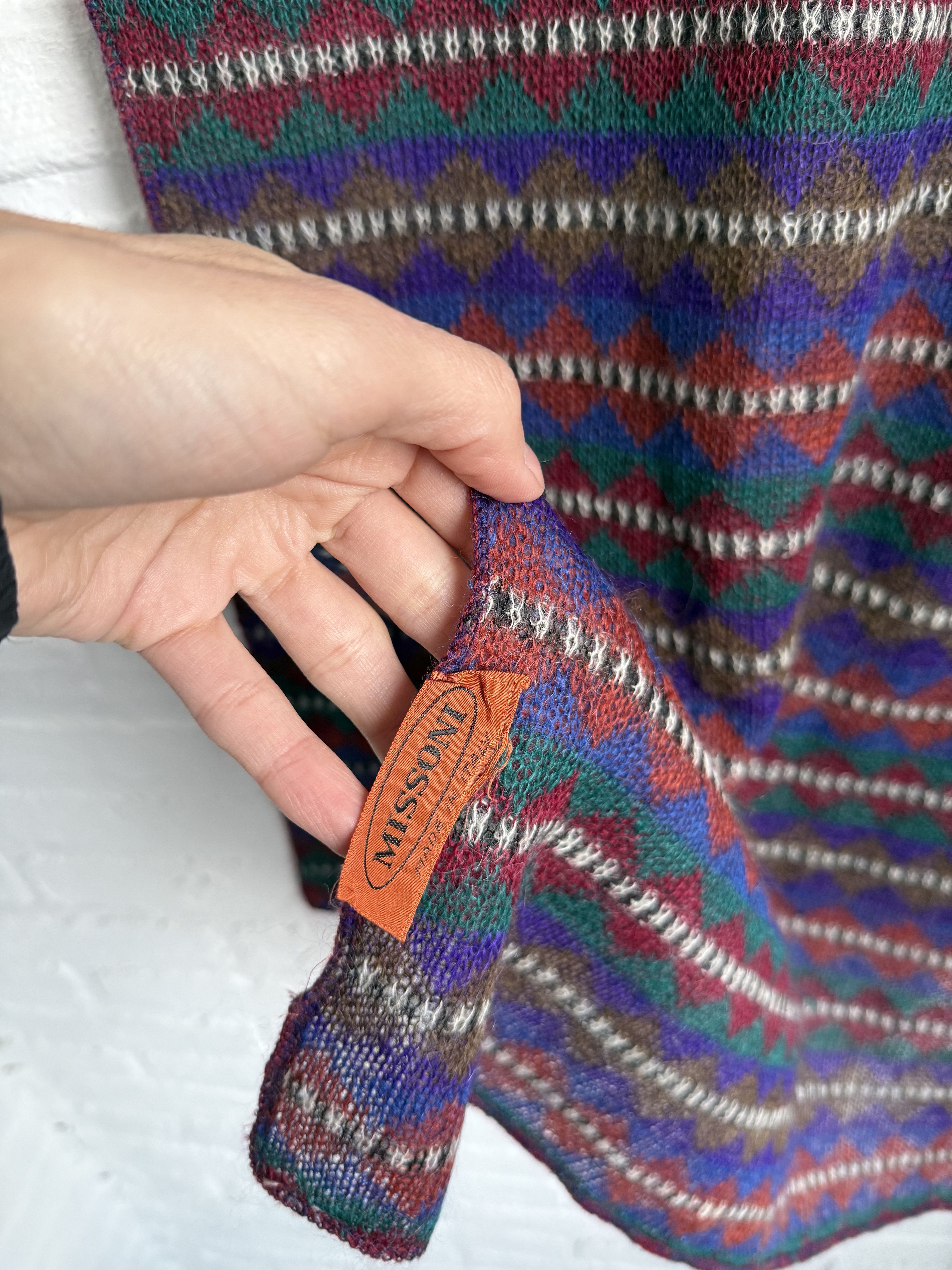Missoni Vintage 90s Missoni wool mohair scarf Size ONE SIZE - 2 Thumbnail