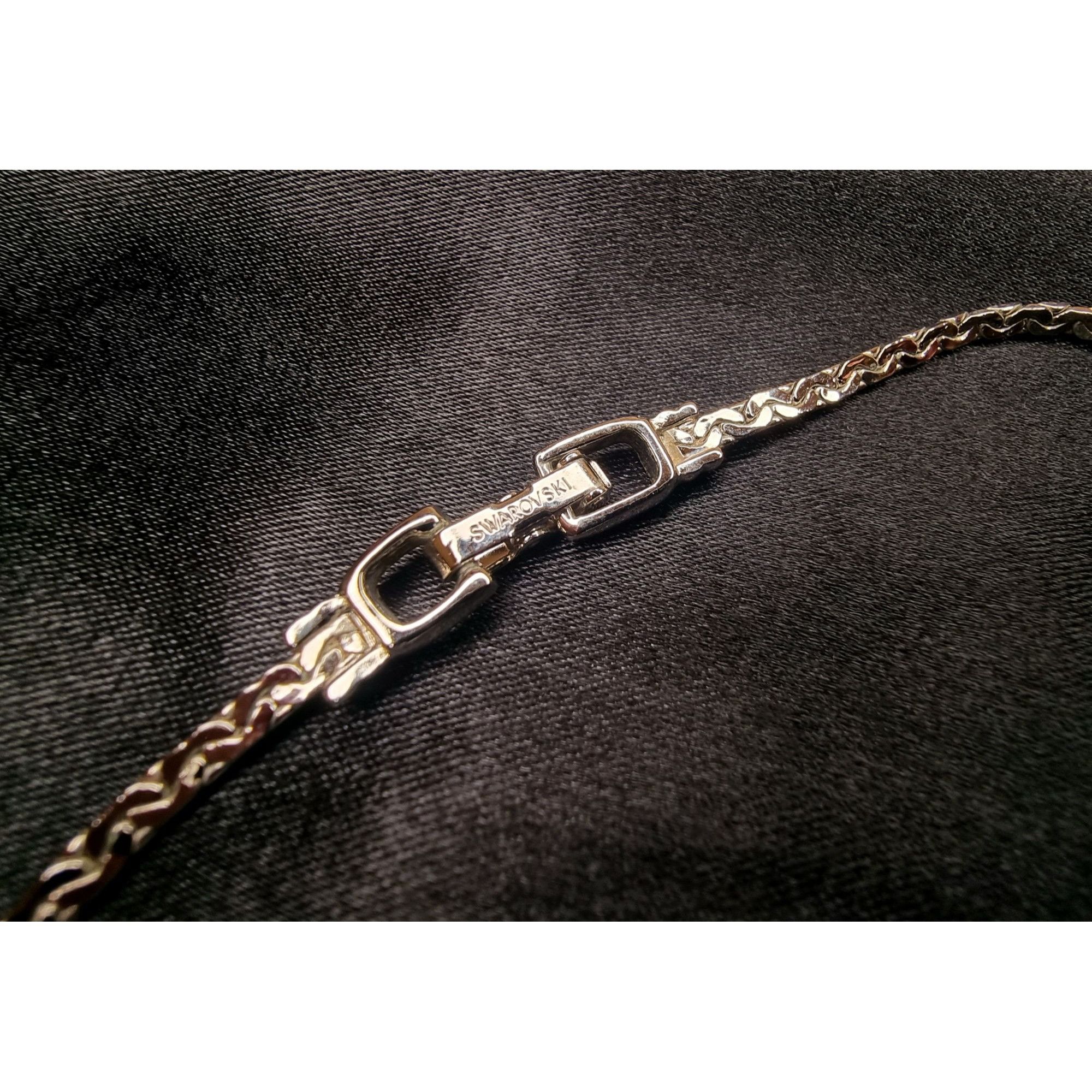 Swarovski Vintage Swarovski Crystal Necklace Silver-Tone Elegant Chain Size ONE SIZE - 6 Thumbnail