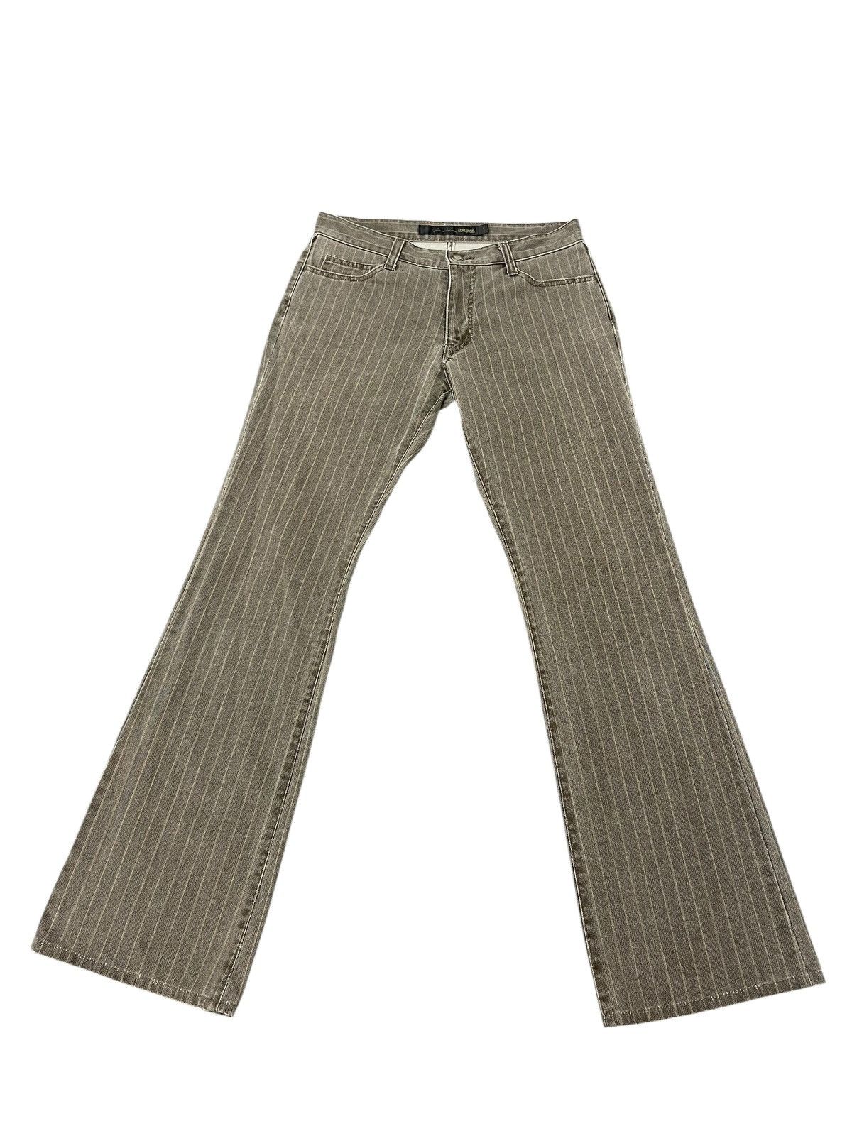 If Six Was Nine Flare Jeans Schlussel Japan Faded Striped Boot Cut 2🟦4 Size US 29 - 2 Thumbnail