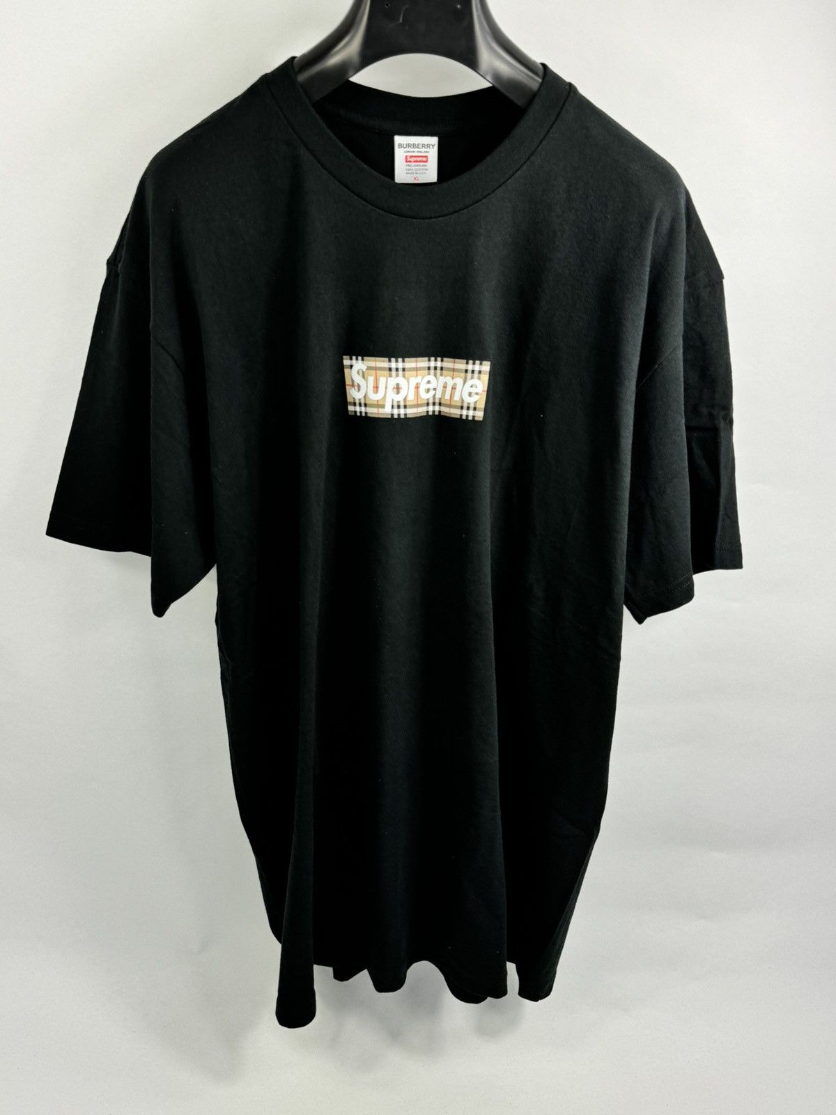 トップス Supreme Burberry Box Logo Tee BLACK Supreme Burberry Box Logo Tee (SS22) - $54