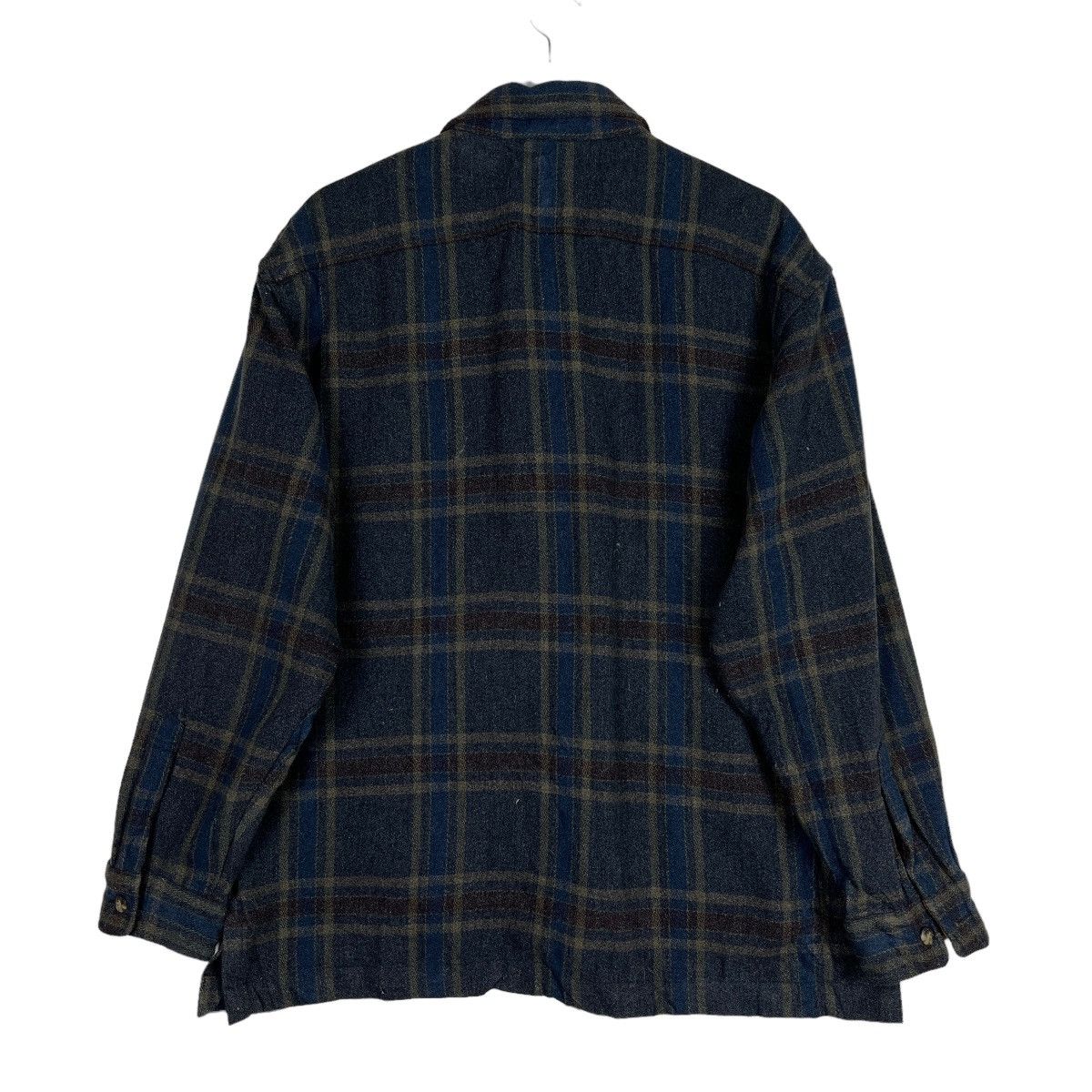 Issey Miyake 🔥 VINTAGE INTERMEZZO WOOL PLAID SHADOWS CPO JACKET Size US L / EU 52-54 / 3 - 2 Thumbnail