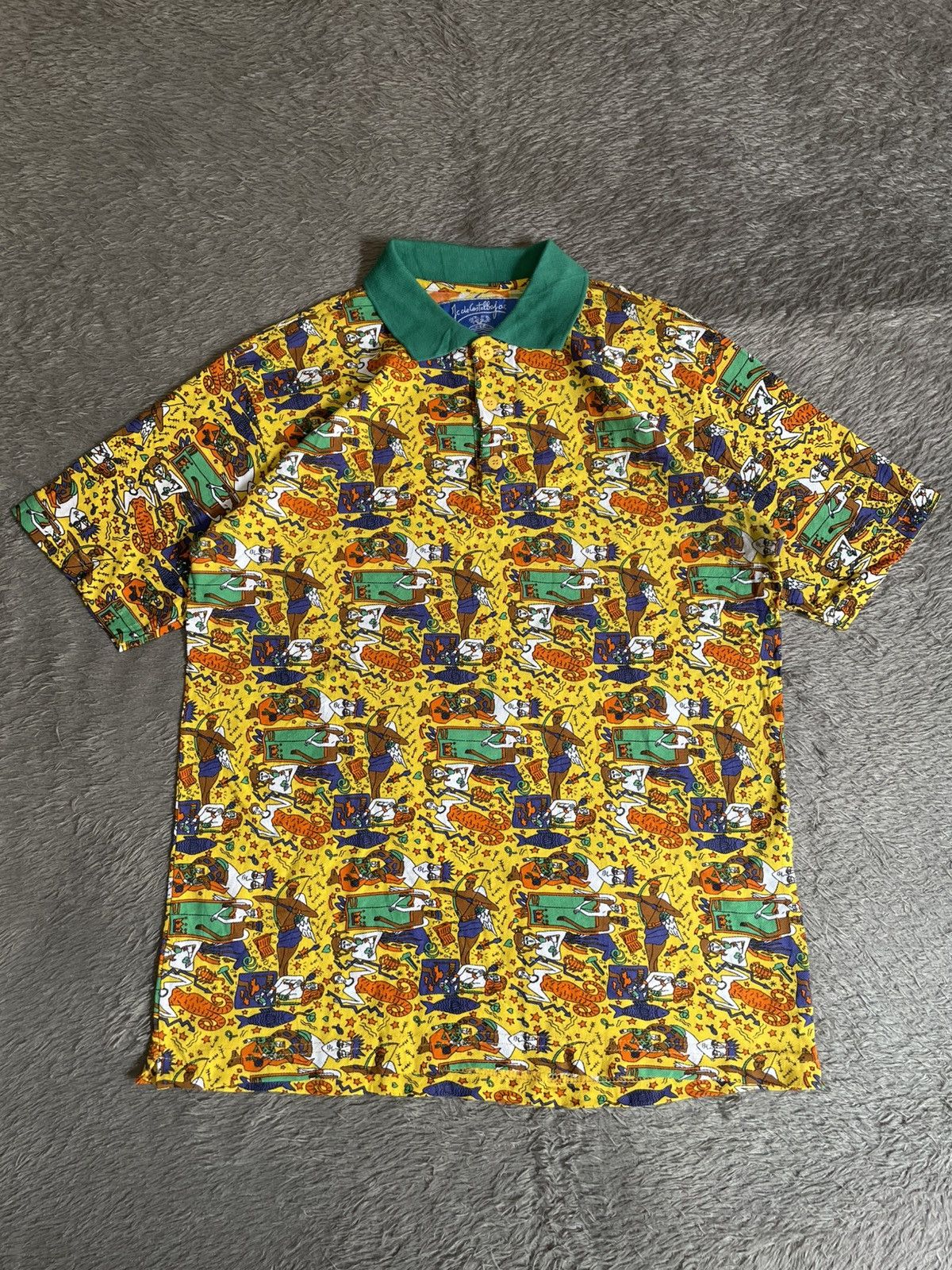Jean Charles De Castelbajac JC DE Castel bajac full printing polo shirt Size US M / EU 48-50 / 2 - 1 Thumbnail