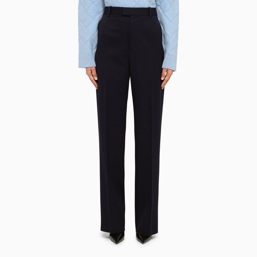 image of Bottega Veneta O1D2Blof01223 Trousers In Blue, Women's (Size 40)