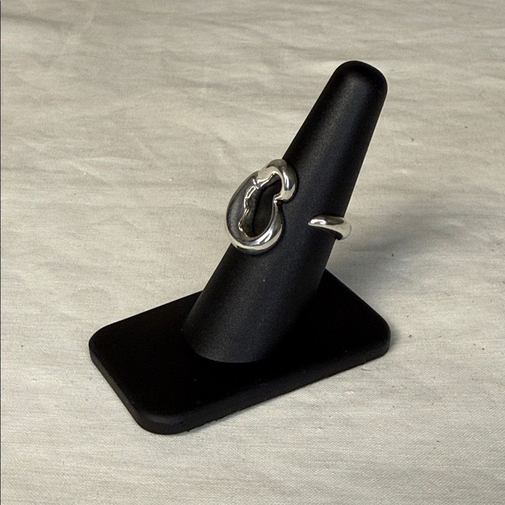 Tiffany & Co. Tiffany & Co. Elsa Peretti Open Heart Ring | Sterling Silve Size ONE SIZE - 2 Thumbnail
