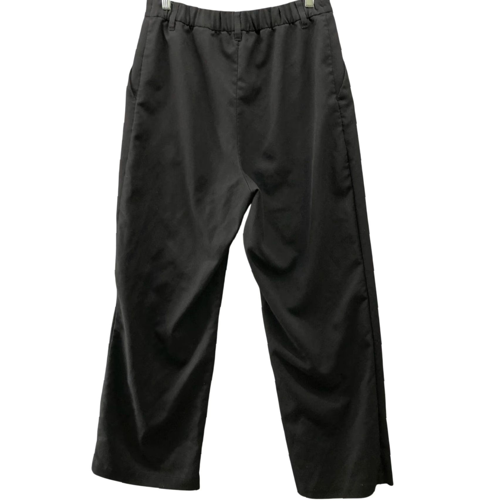 H&M H&M High Rise Wide Leg Dress Pants Womens 10 Black Stretch Dress Pants Size 32" / US 10 / IT 46 - 2 Thumbnail