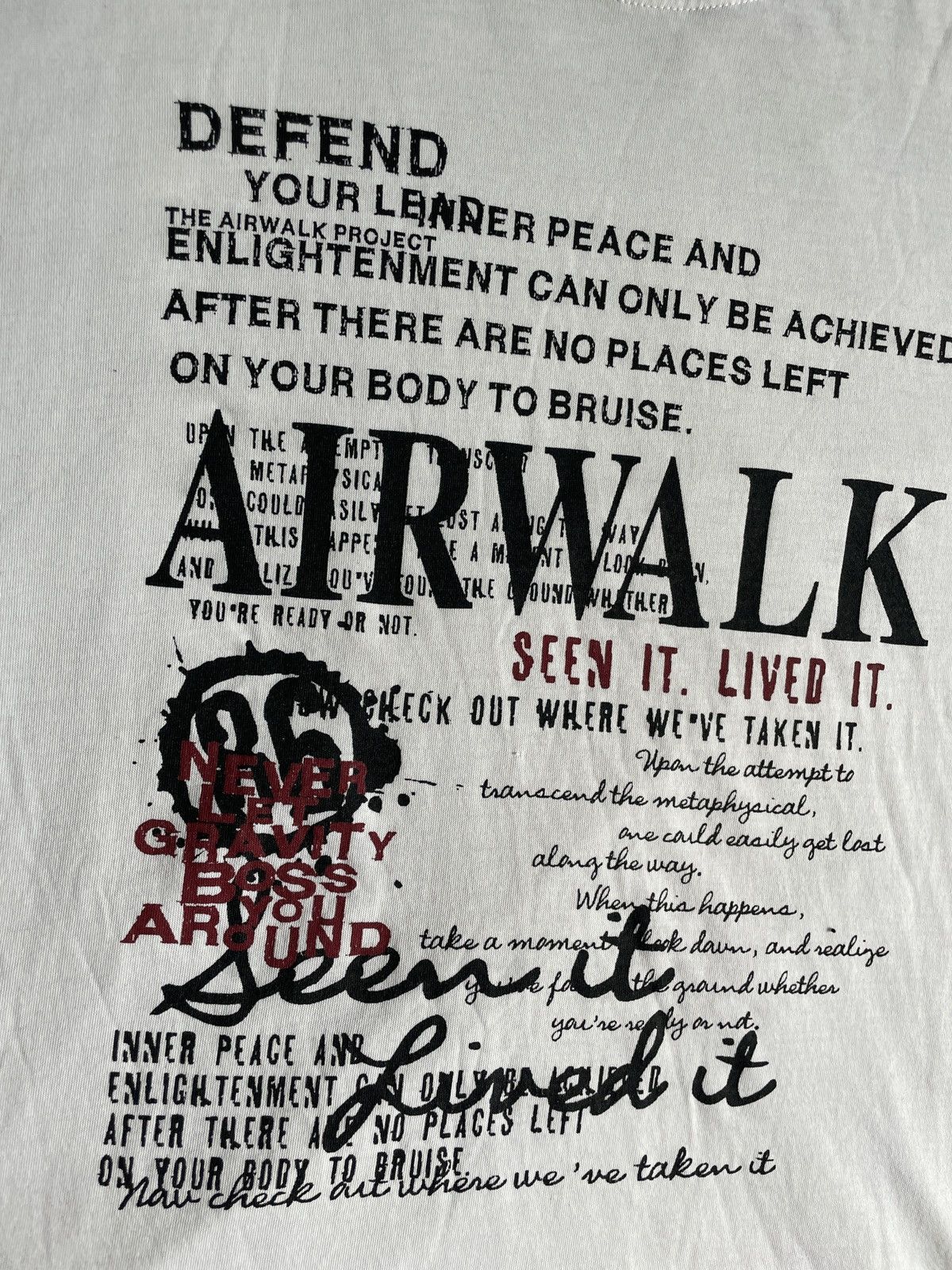 If Six Was Nine 2000s Japanese archive Gyaruo Vkei Poem Tee Y2K Size US L / EU 52-54 / 3 - 7 Thumbnail