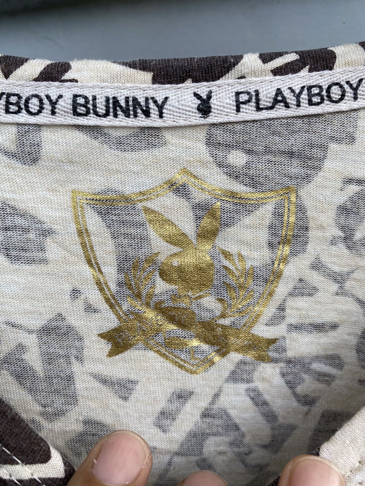 Playboy Playboy Bunny All Over Print Art Logo Longsleeve Japanese Size L / US 10 / IT 46 - 8 Thumbnail