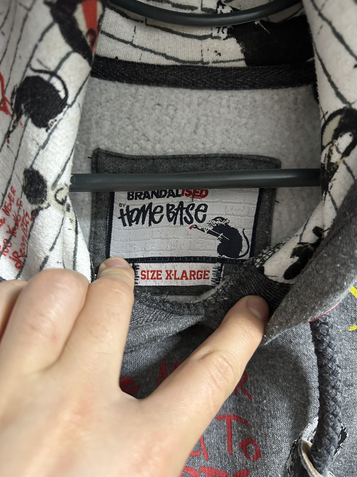 Japanese Brand Rare Vintage Hoodie Brandalised By Home Base Banksys Graffit Size US M / EU 48-50 / 2 - 13 Thumbnail