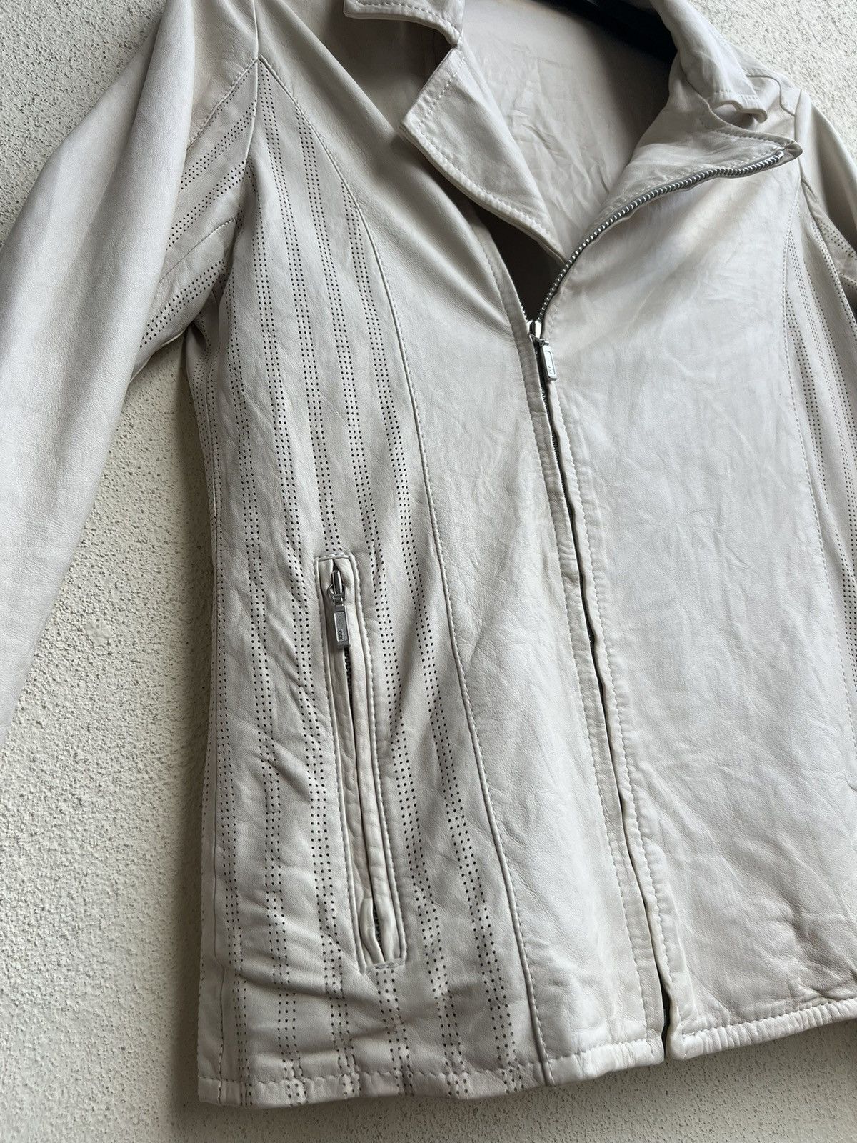 ABAHOUSE Abahouse Japan Patina White Sheep Napa Leather Jacket Size US S / EU 44-46 / 1 - 13 Thumbnail