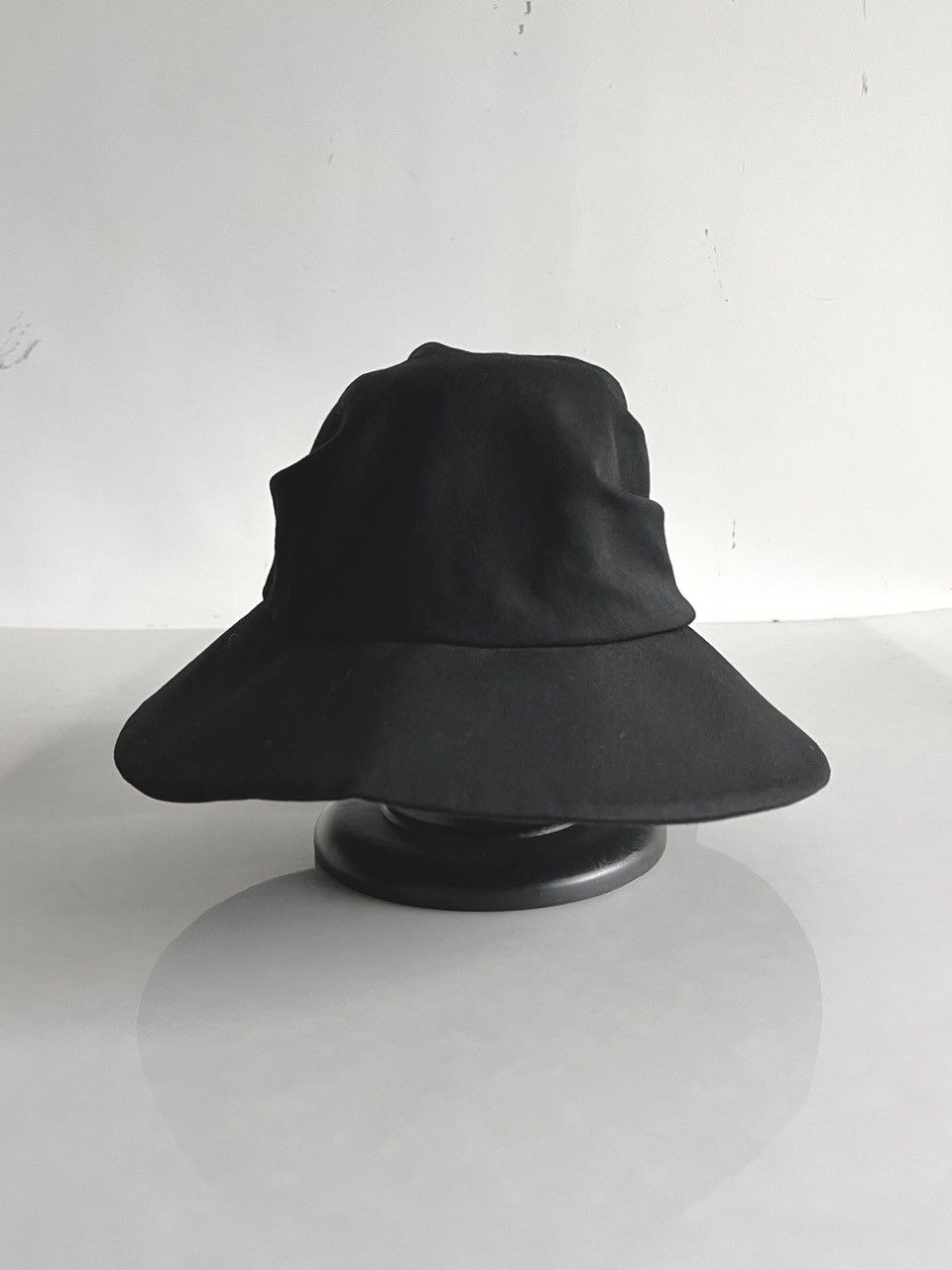 Yohji Yamamoto Yohji Yamamoto Y's - W/Gabardine Scarf Wrapped Wide Brim Hat Size ONE SIZE - 4 Thumbnail