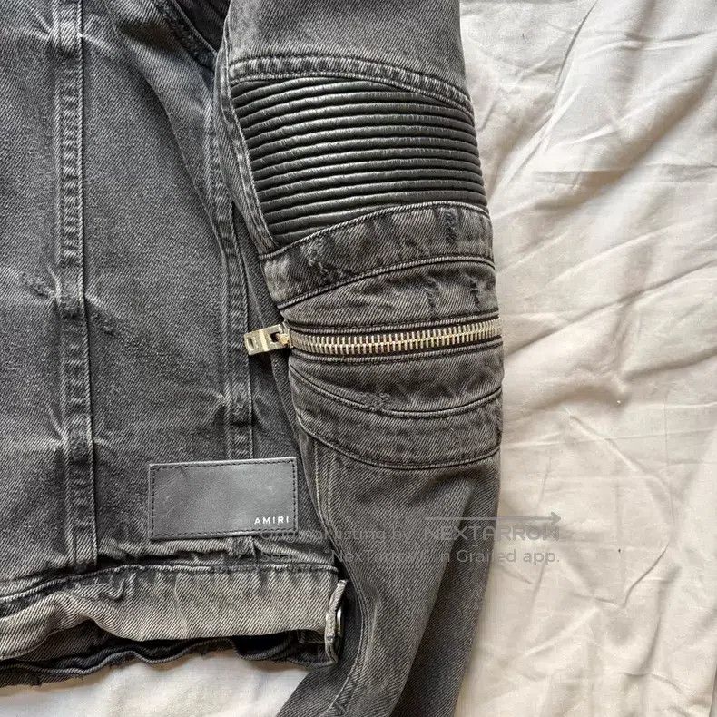 Amiri Amiri Patchwork water-washed black and gray denim jacket Size US L / EU 52-54 / 3 - 5 Thumbnail