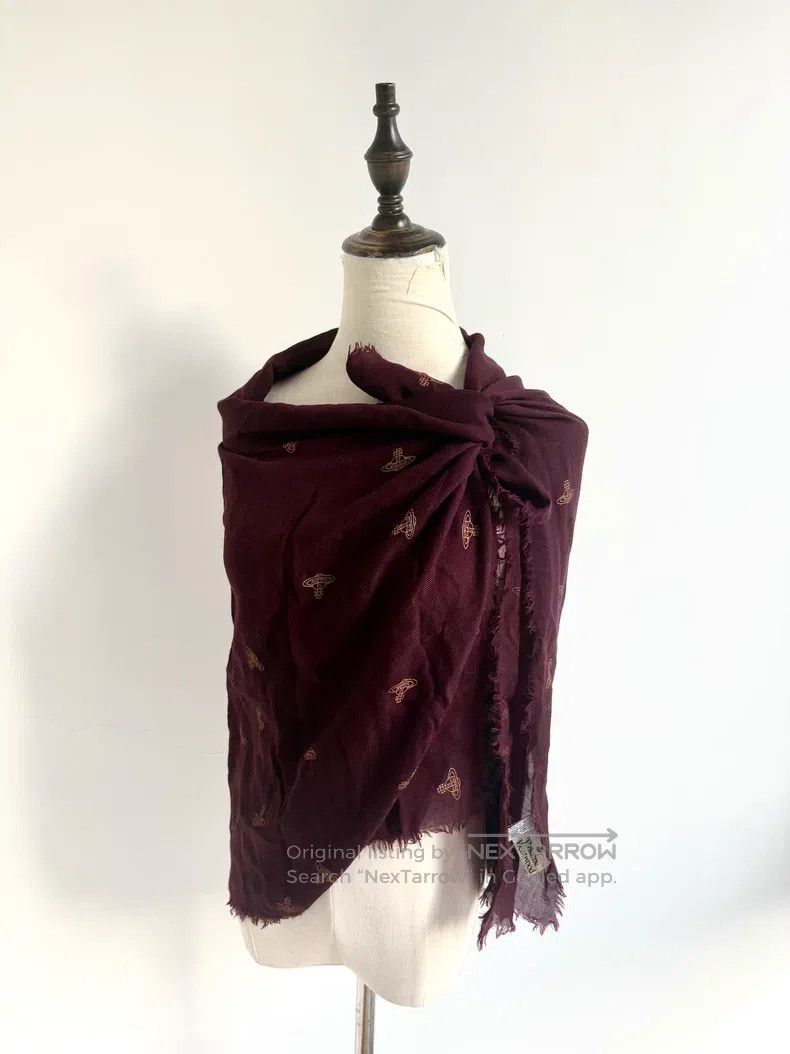 Vivienne Westwood Vivienne Westwood Vintage Burgundy Full Print Saturn Large Size ONE SIZE - 1 Thumbnail