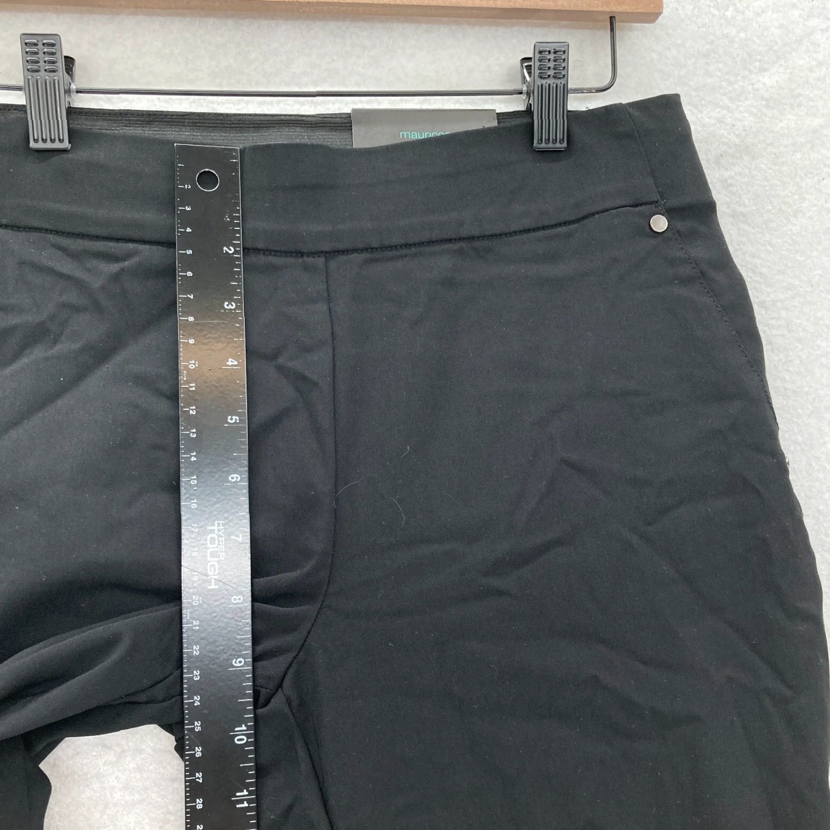 Vintage Maurices Bengaline Skinny Ankle Pant Women's Small Black Stretch Pull On Comfort Size 30" / US 8 / IT 44 - 7 Thumbnail