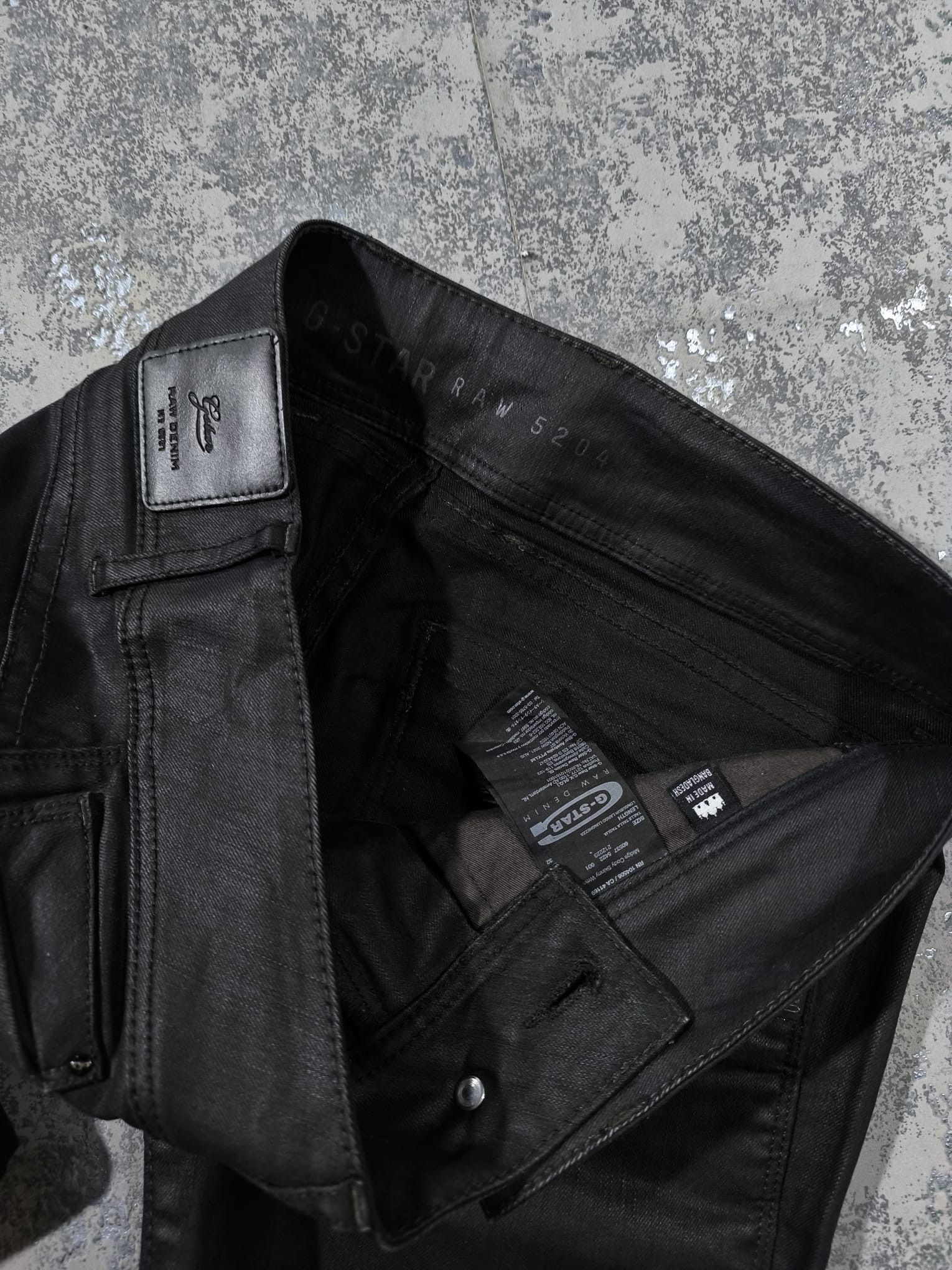 G-Star SLIMFIT LOWRISE GSTAR WAX JEANS HEDI SLIMANE Size 30" / US 8 / IT 44 - 9 Thumbnail