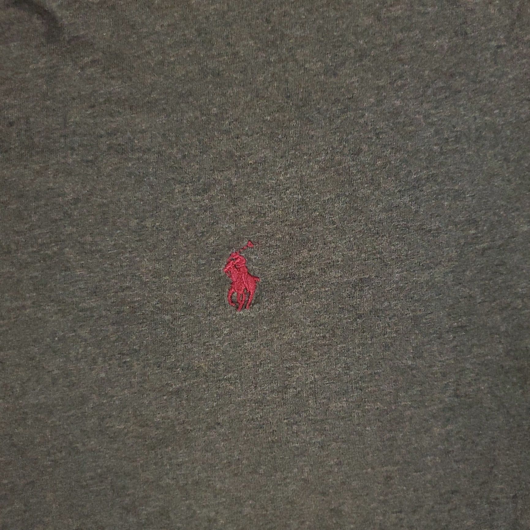 Polo Ralph Lauren Polo Ralph Lauren T-Shirt Polo Ralph Lauren Gray Red Pony V Neck Short Sleeve Mens Big & Tall 1X Big 1XB Gray Polo Ralph Lauren T-Shirt Size US XL / EU 56 / 4 - 3 Thumbnail