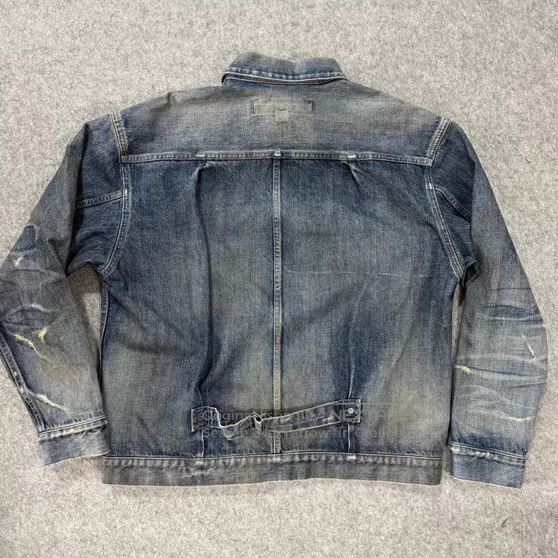 Neighborhood Neighborhood Distressed Destroyed Denim Jacket Size US L / EU 52-54 / 3 - 8 Thumbnail